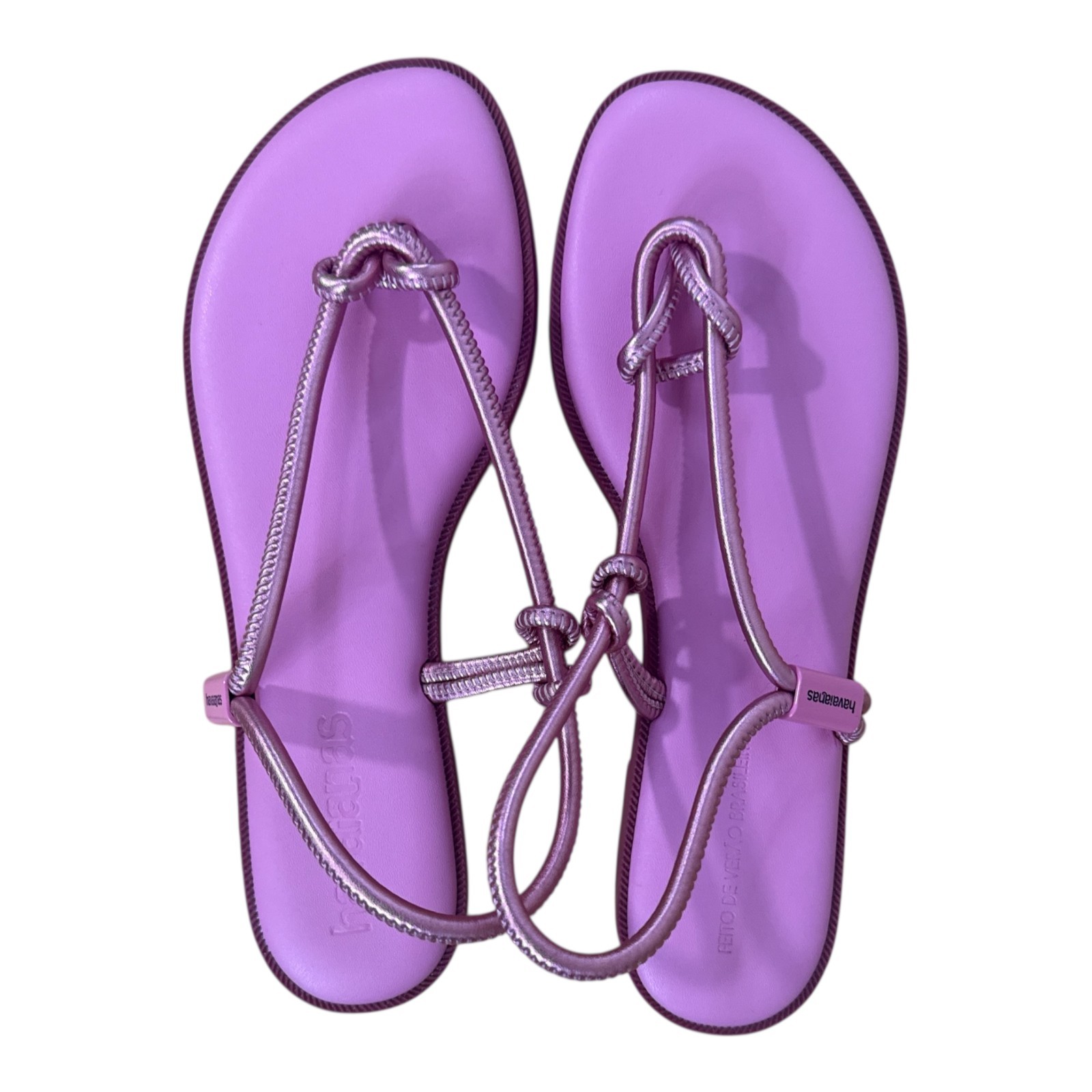 Havaianas Una Acai Eur Sandals in Pink Size US 10 EUC