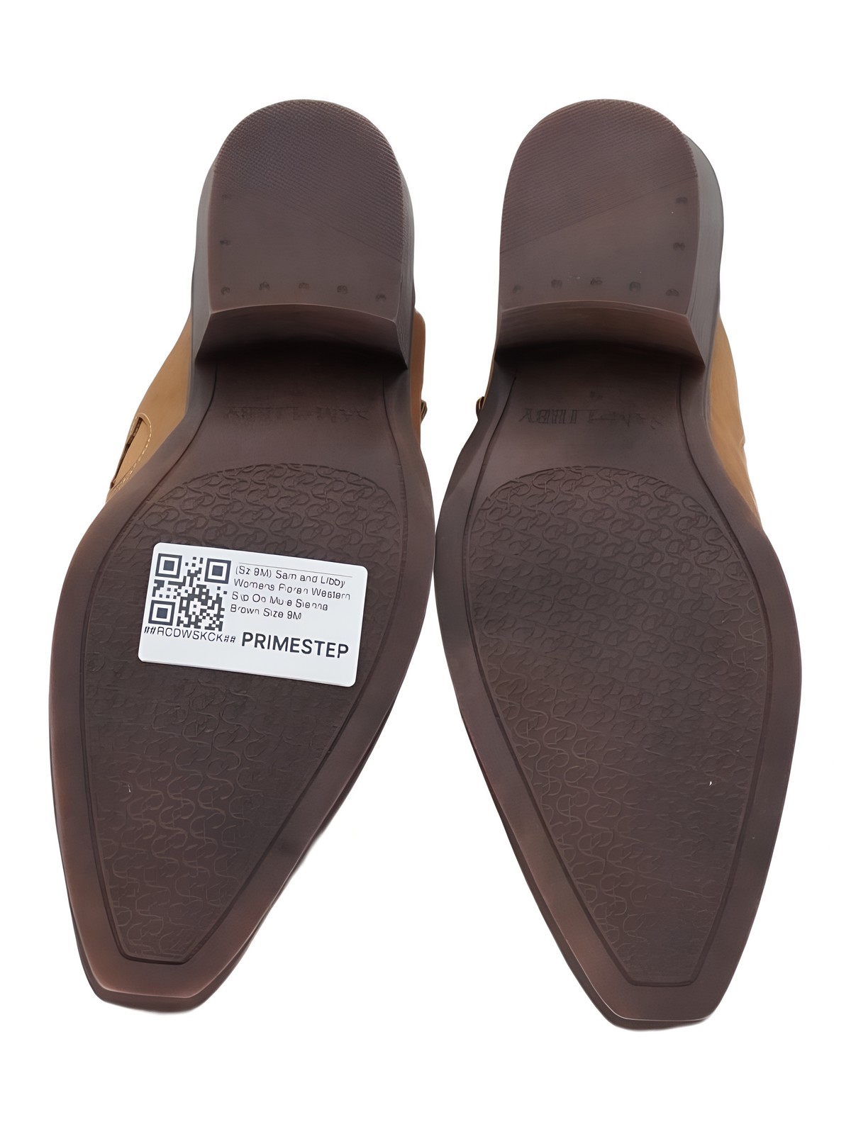 Sam and Libby Womens Floren Western Slip On Mule Sienna Brown Sz 9M