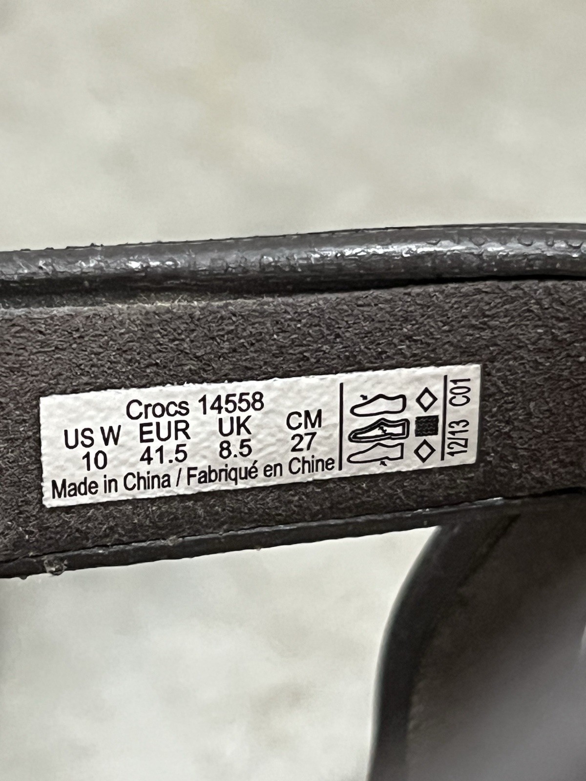 Crocs Cyprus IV Espresso Brown & Mushroom Beige block heels sandals 10 / 41.5