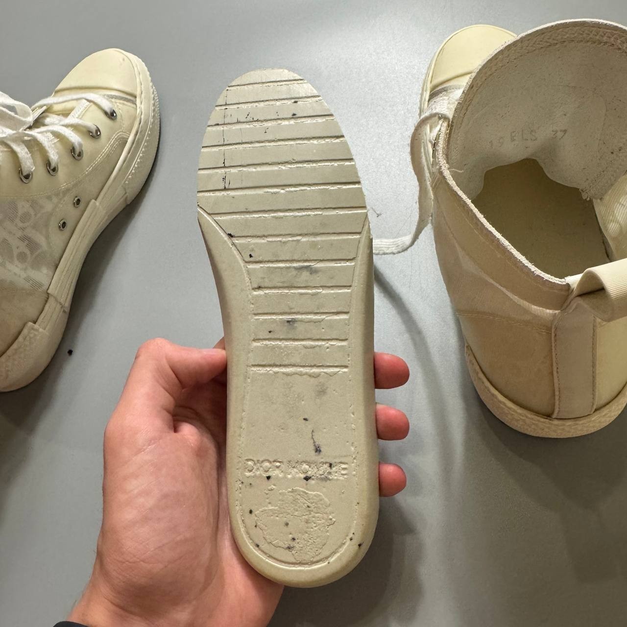 Dior B23 Monogram High-top Sneakers Size 37