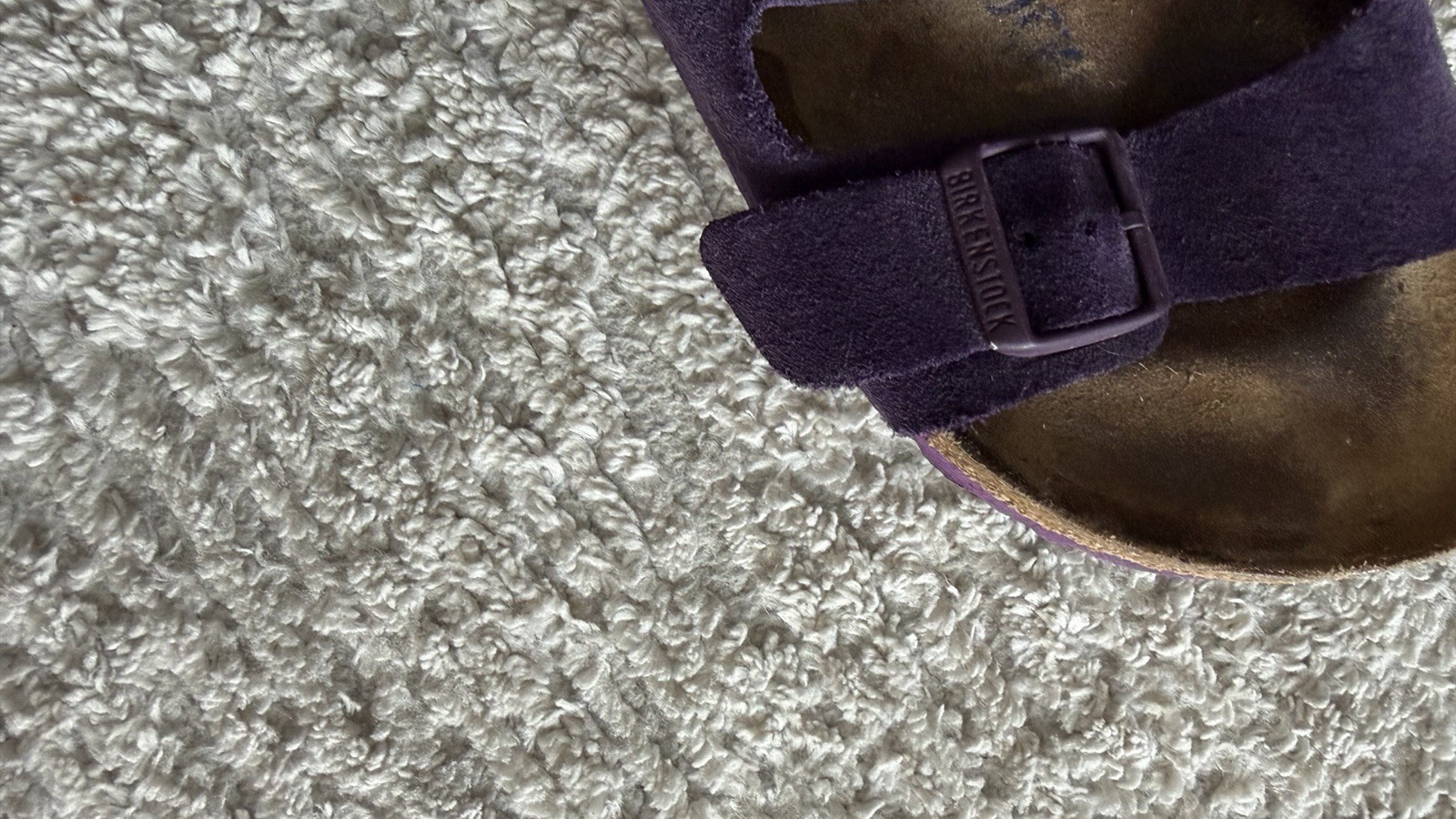BIRKENSTOCK SUEDE PURPLE SANDALS SIZE 36 MADE IN GERMANY