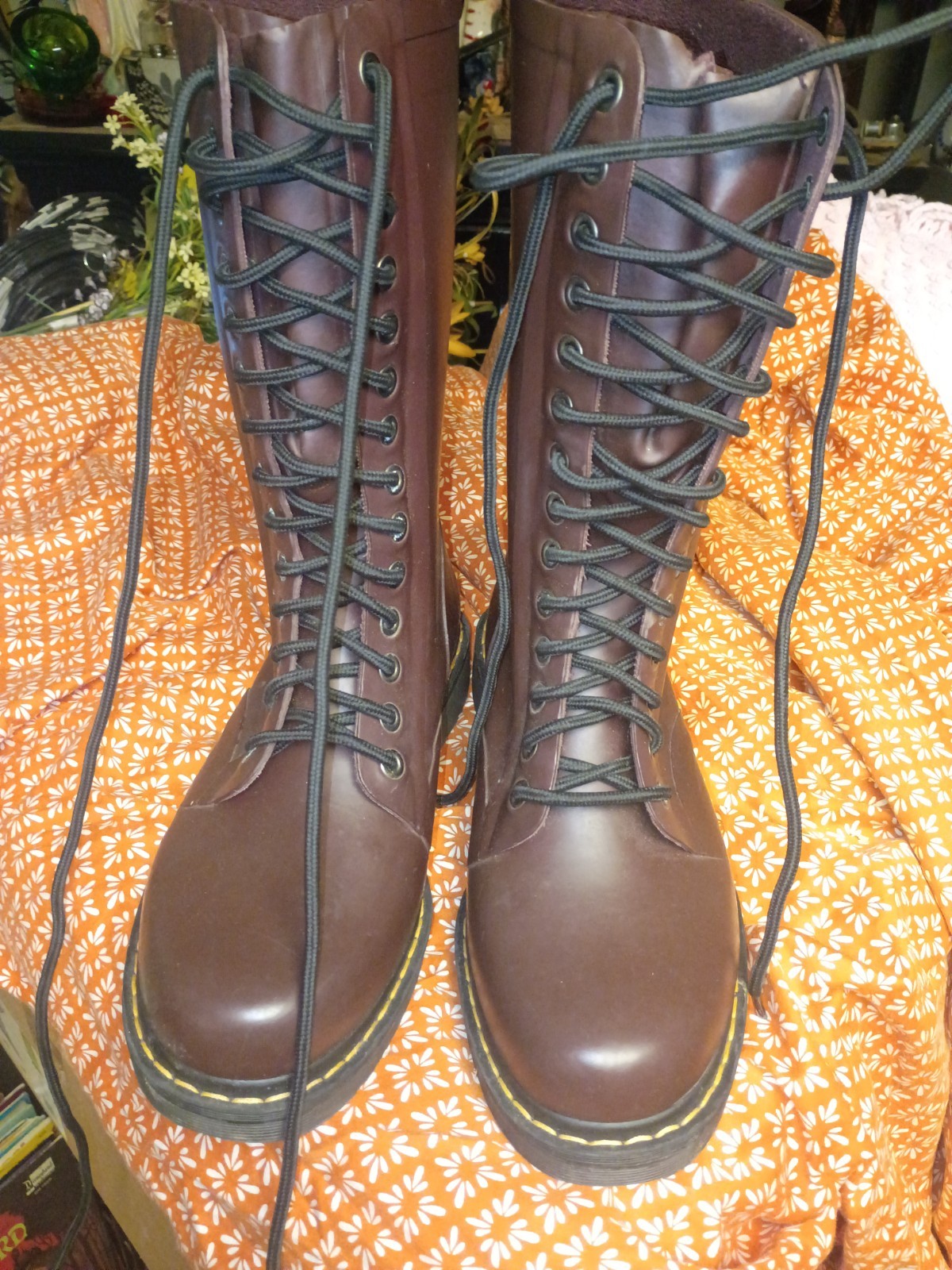 Dr. Martens Rare Hard To Find SHOWER WELLINGTON Mattcherry size 9