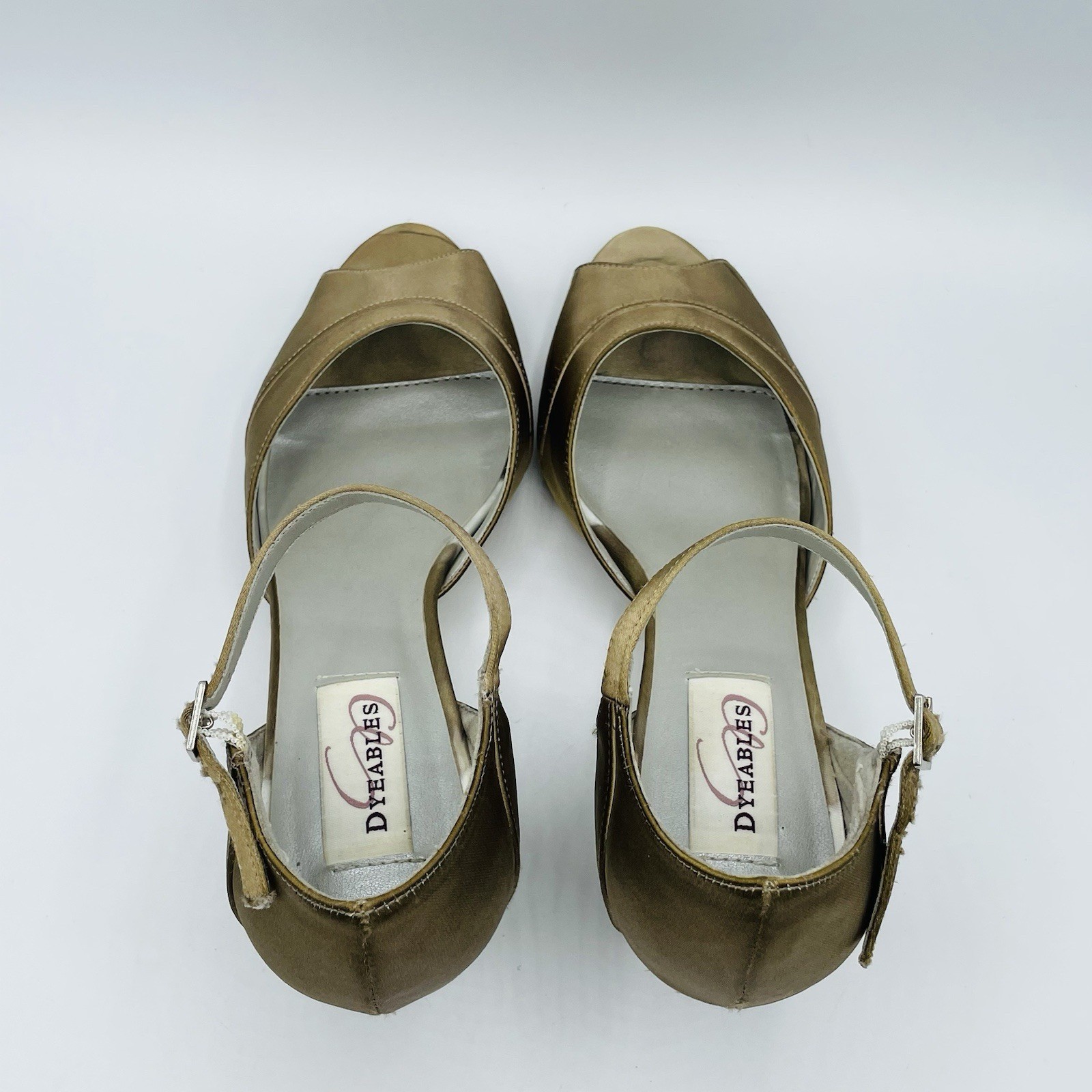 Dyeables Shoes Womens Shoes Size 9 B Bronze Delia Shiny Metalic Heels Sandals
