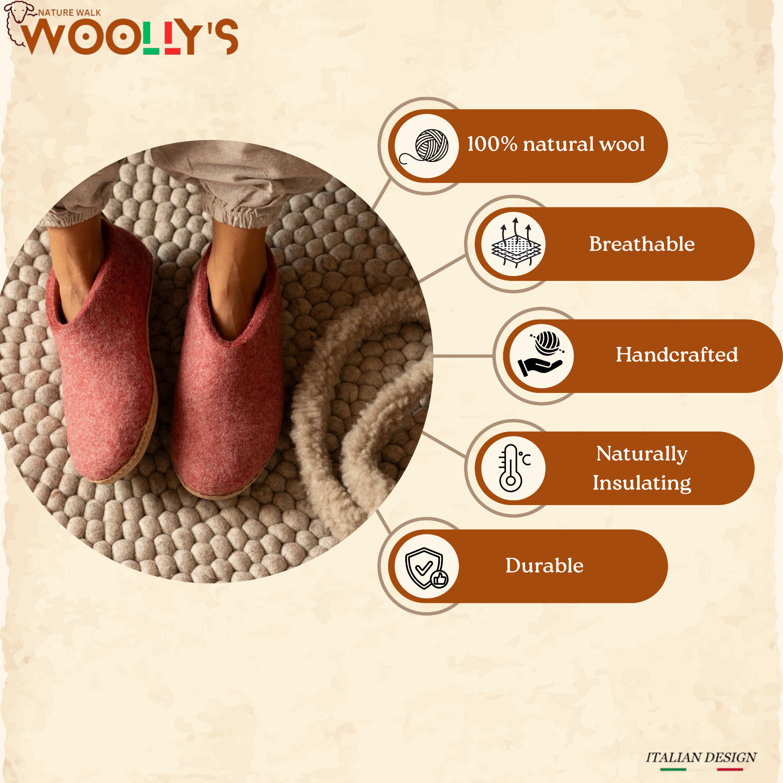 Charcoal Handmade Outdoor Low Boots With Rubber Sole – Wool Felted Boots