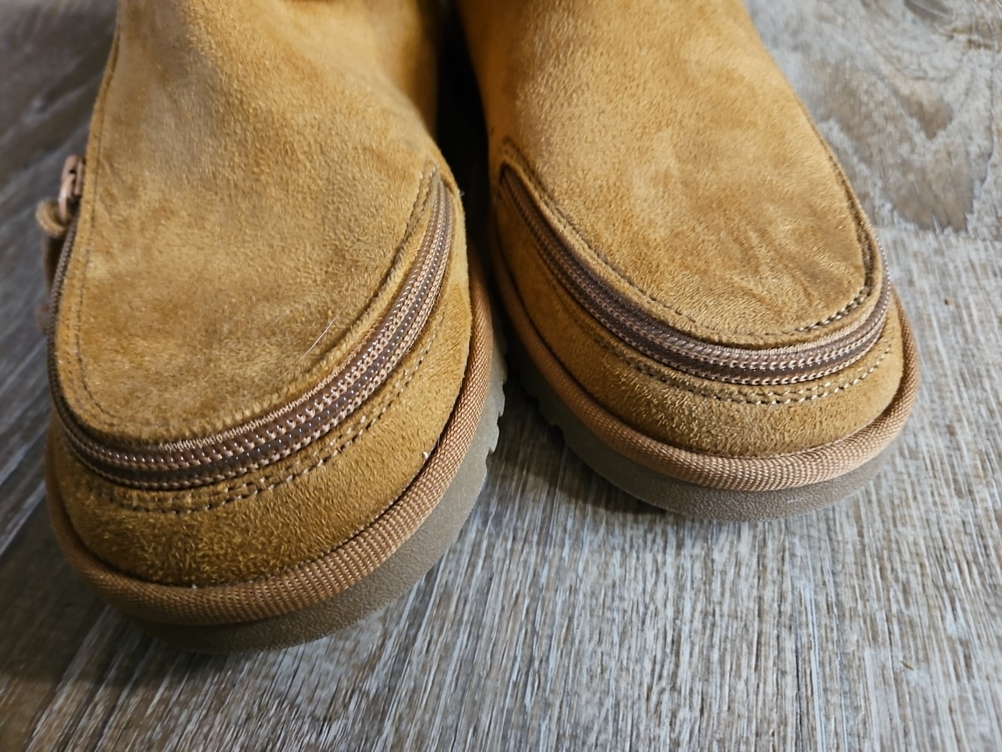 BILLY brand EZ Zip Faux Fur «Cozy» Flannel Lined Vegan Suede Boots Boots * NWOB