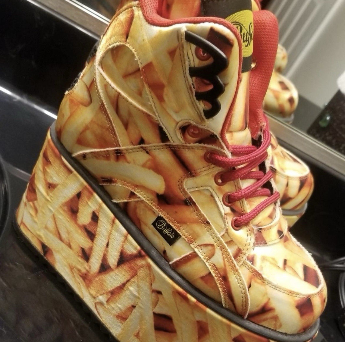 Buffalo x Solestruck French Fries Platform Sneakers EU 38