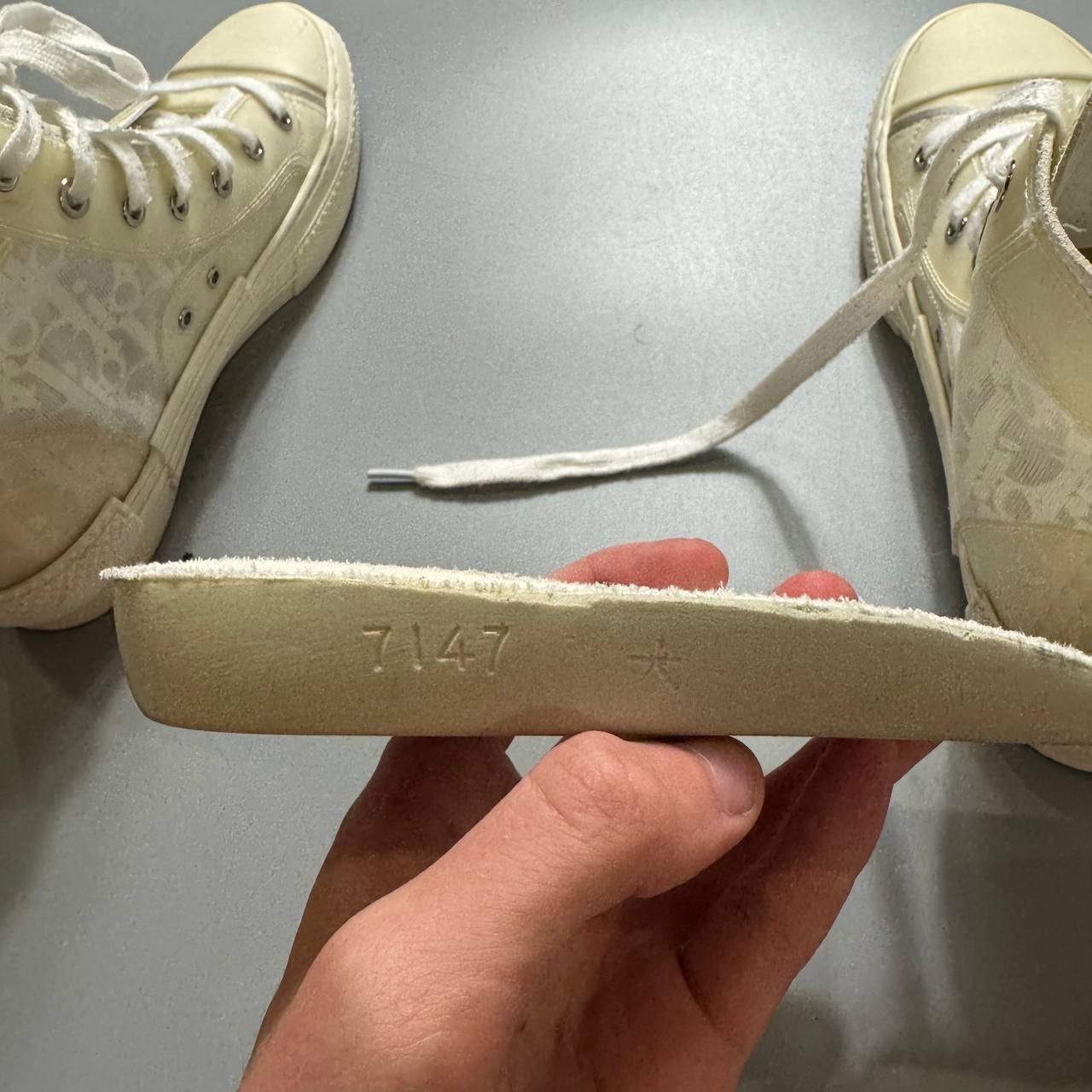 Dior B23 Monogram High-top Sneakers Size 37