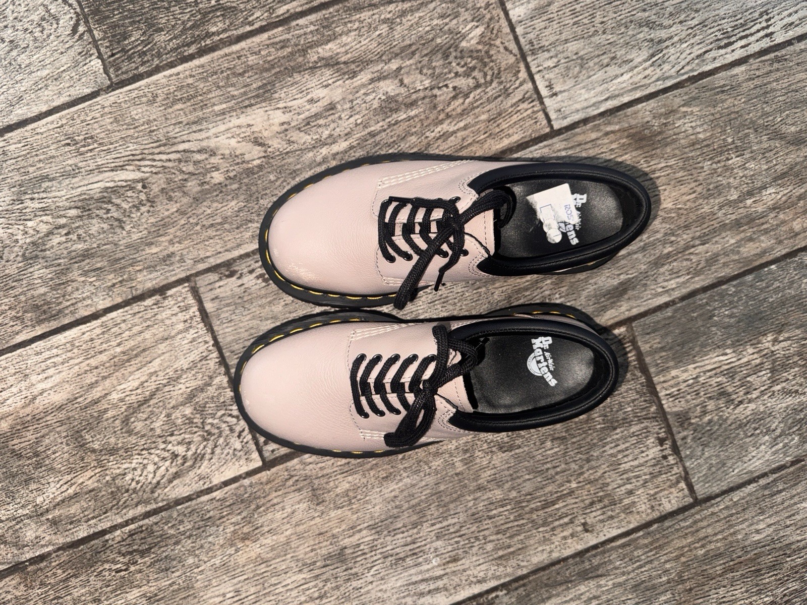 Dr. Martens 1461 Women’s Pink Leather Lace-Up Oxford Platform Shoes US 6