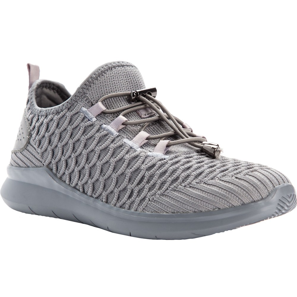 Propet Travelbound Lace Up Womens Grey Sneakers Casual Shoes WAA132MLGR