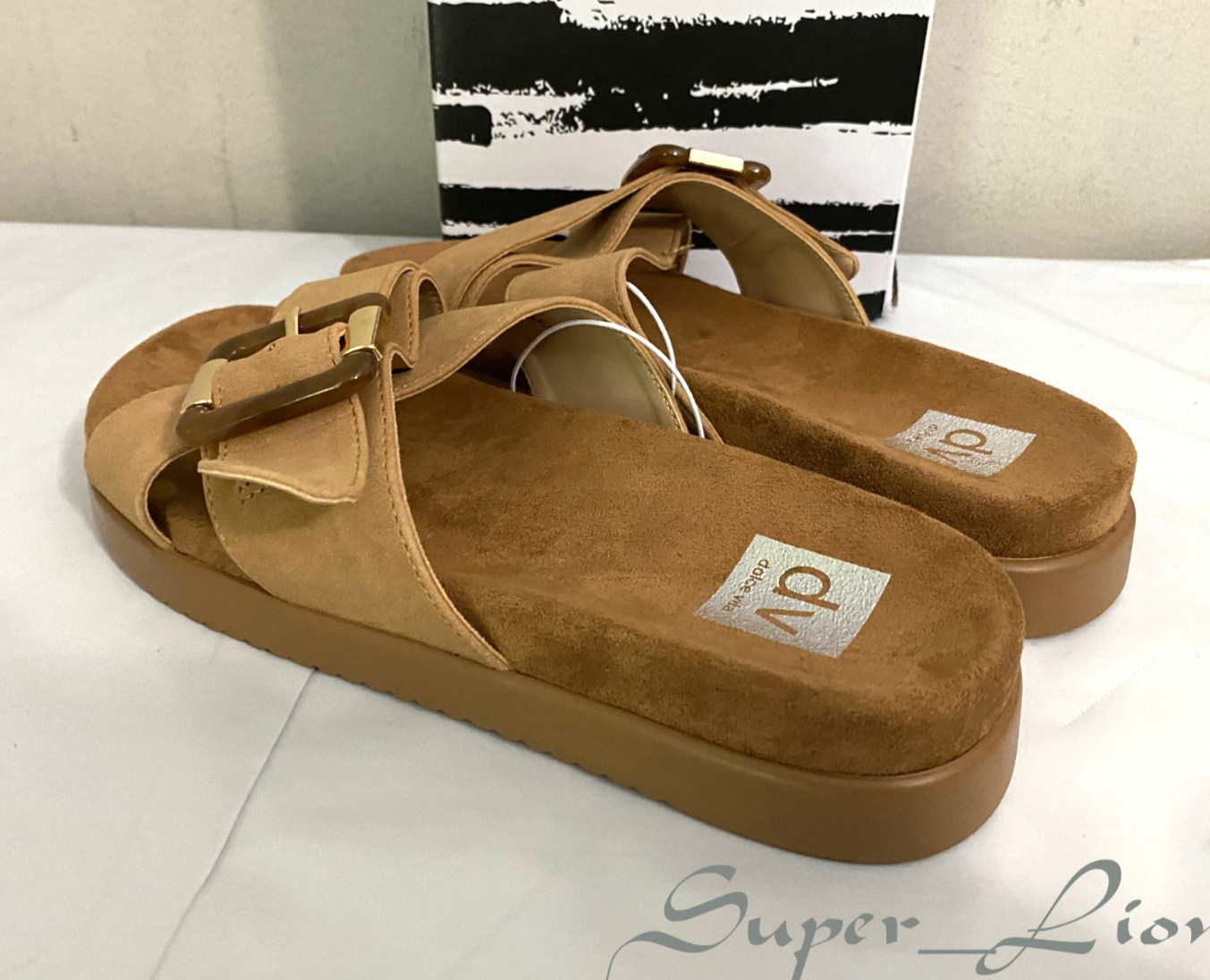 NEW DV by Dolce Vita Women’s USHA Lightweight Suede Sandals – PICK SIZE – TAN