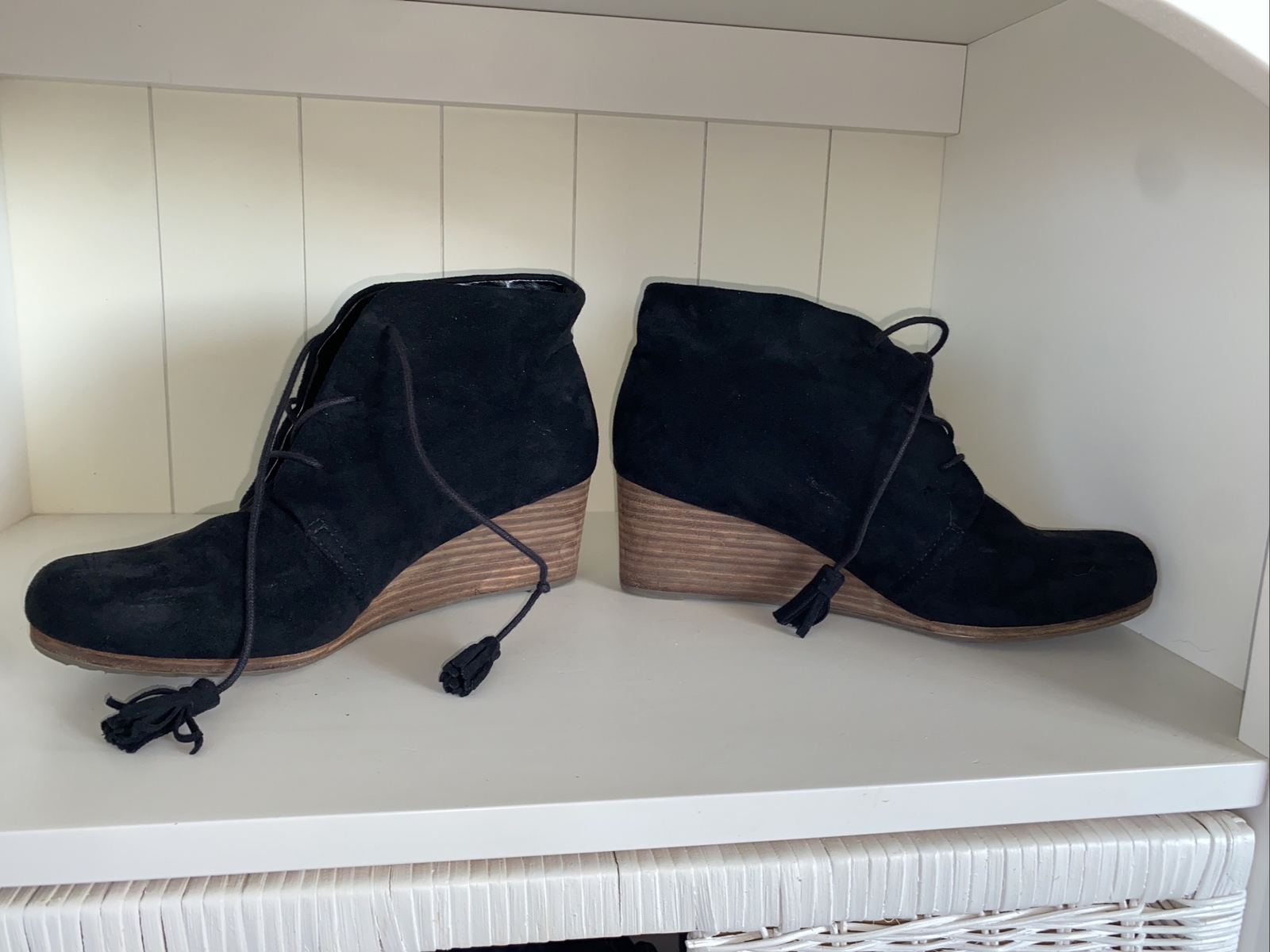 Dr. Scholl’s Women’s Dakota Wedge “Cool-fit” Booties Shoes Black Size 11 M