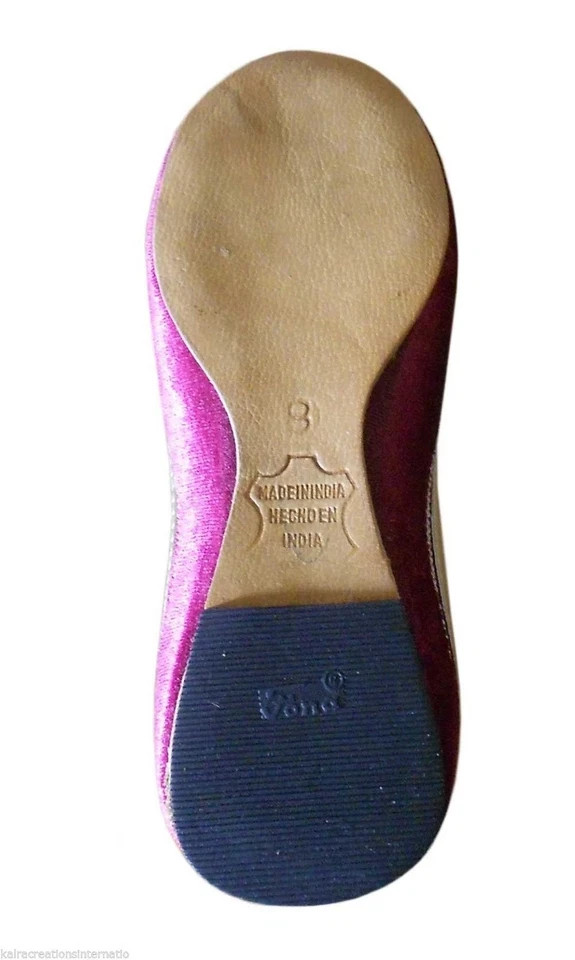 Women Casual Shoes Handmade Indian Leather Jutties Flip-Flops Mojaries US 5-9