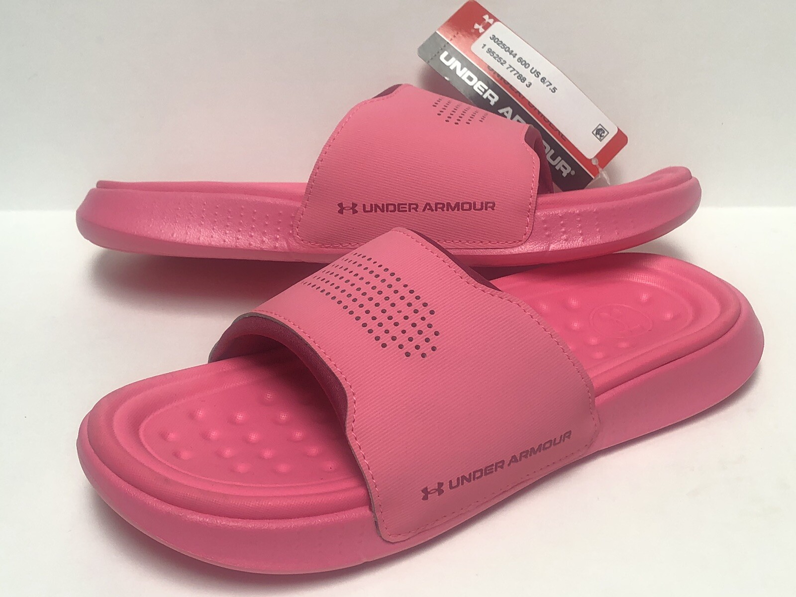 Under Armour Unisex Ansa Elevate Slides 3025044-600 Penta Pink ~ Women’s 7/M 6