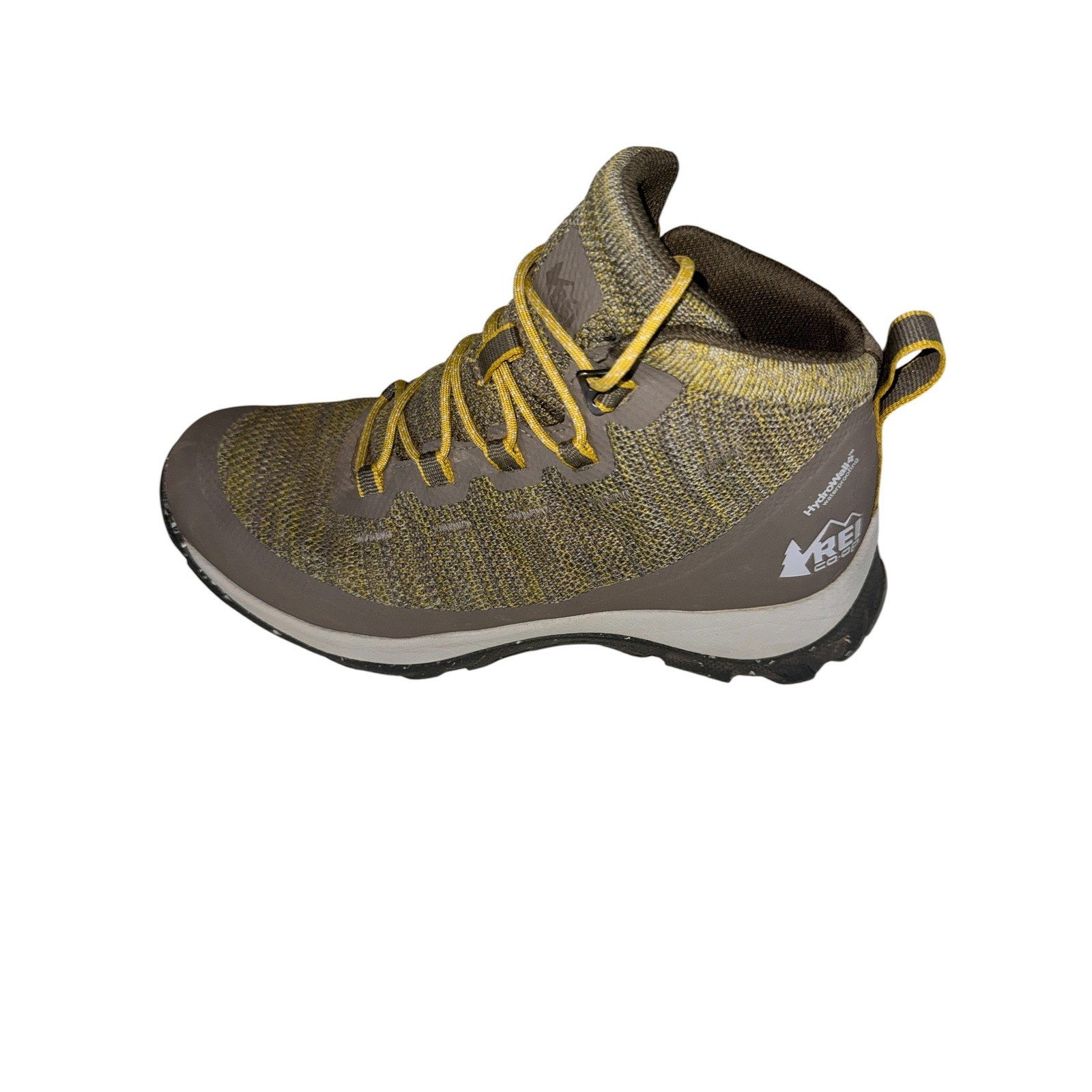 REI Co-op Flash Hiking Boots Womens 8 Brown Yellow Waterproof 00022948 W