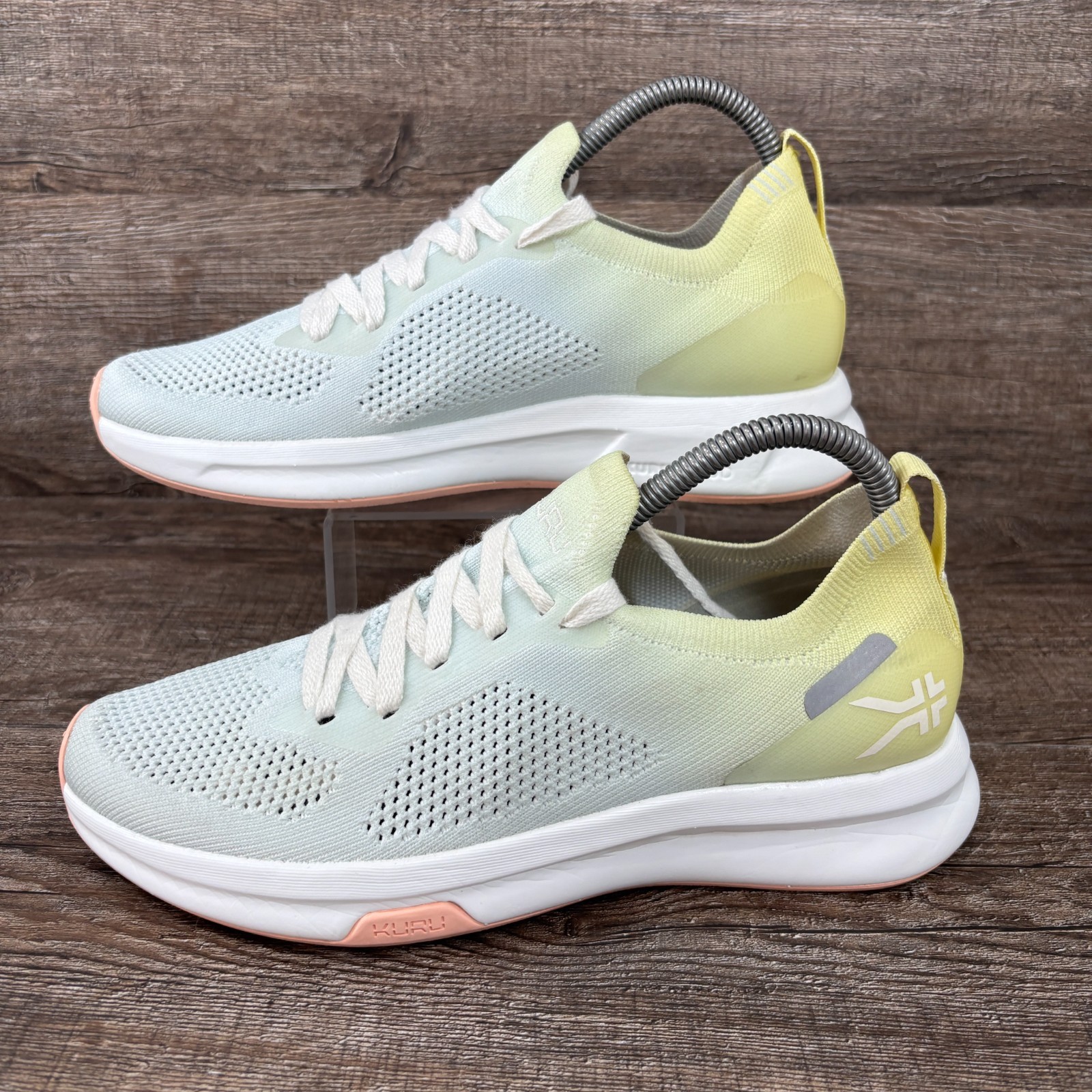 Kuru Flux Shoes Women’s 8 M Blue Yellow White Running Walking Sneakers