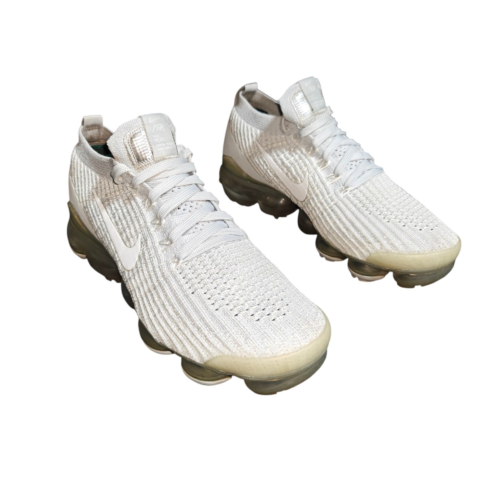 Nike Air VaporMax Flyknit 3 Pure Platinum AJ6910-100 Women’s Size 7.5