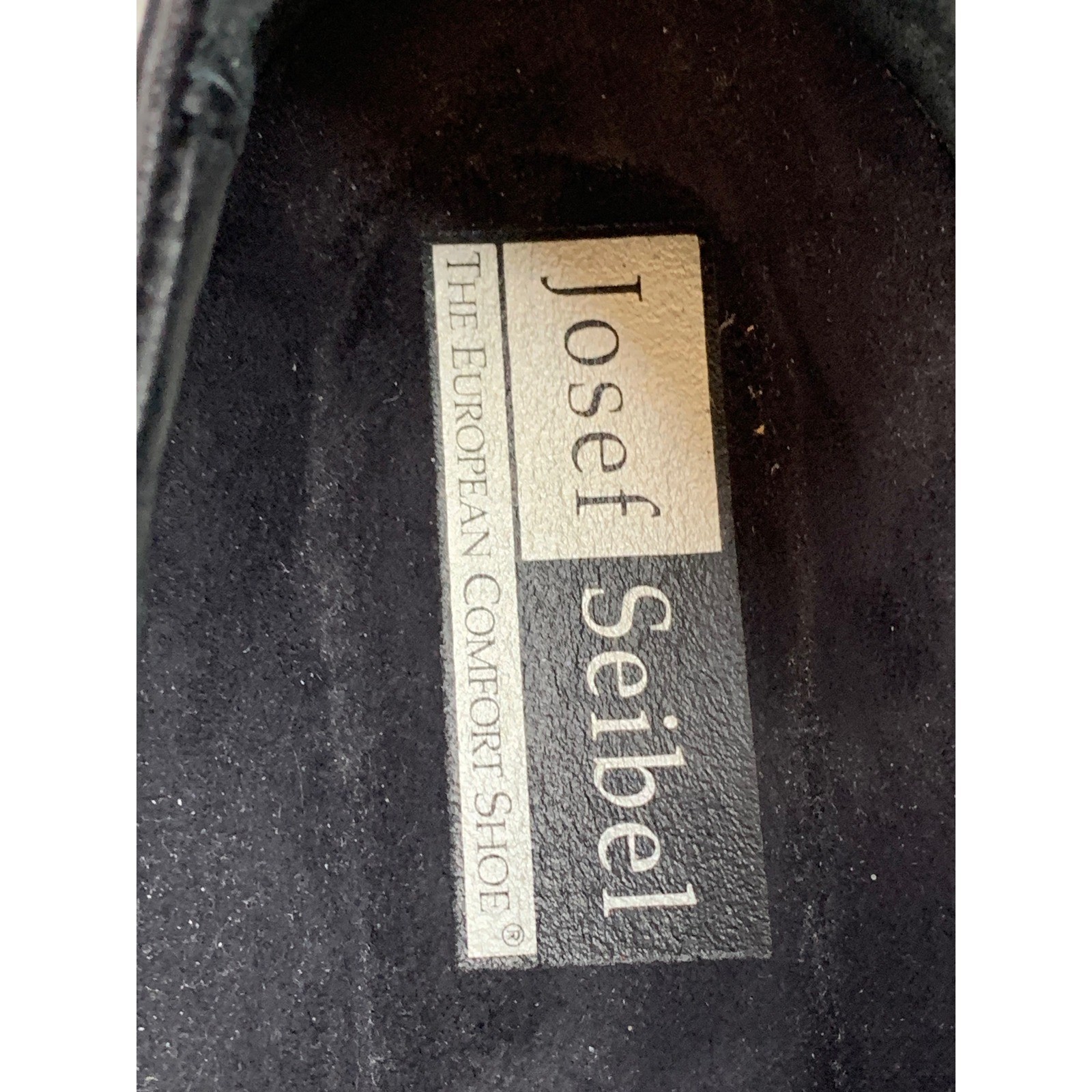 Josef Seibel Women’s Black Leather Front Zip Comfort Loafers 8.5 Comfort Shoes