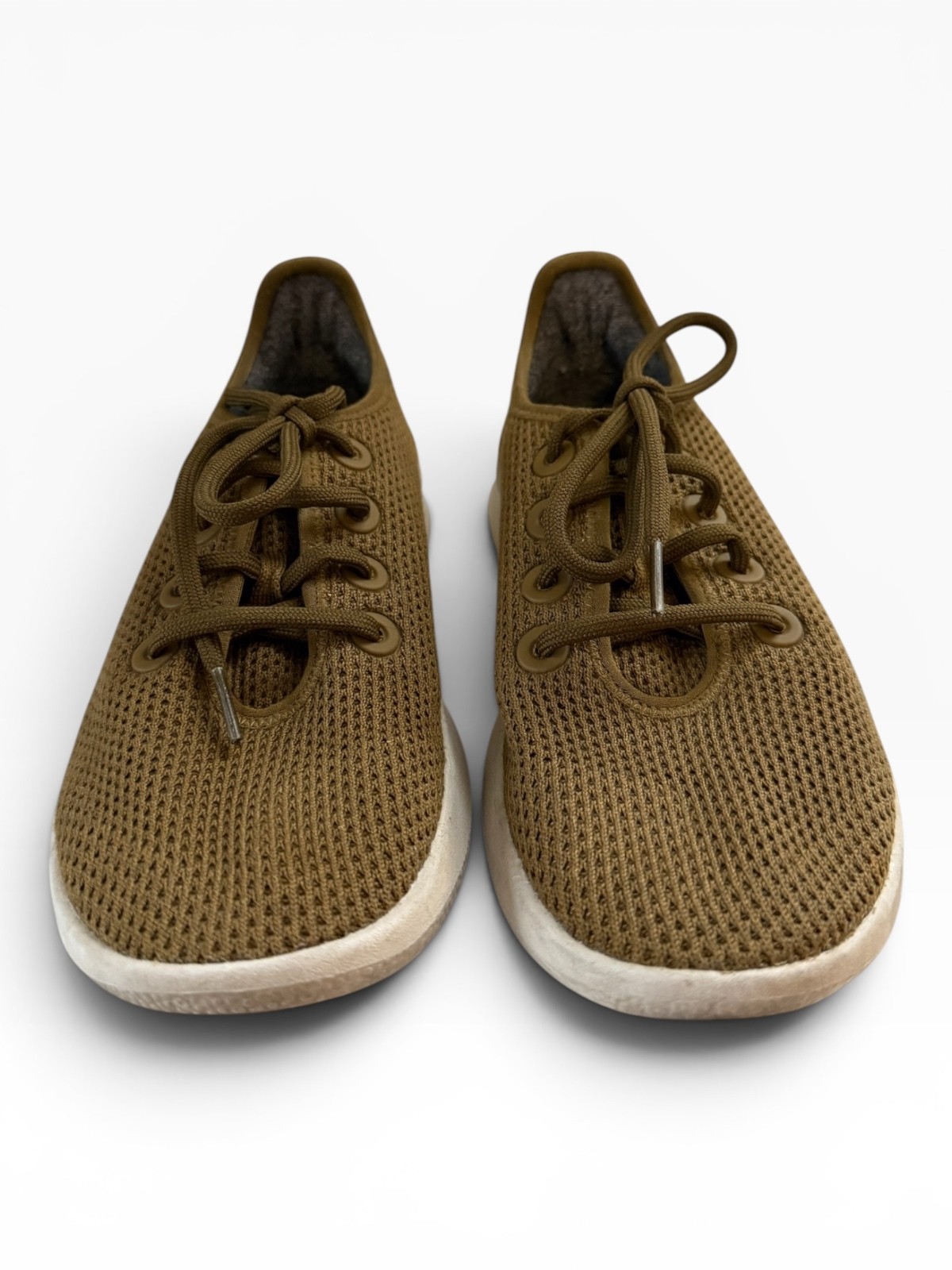 Allbirds Tree Runner Knit Sneakers – Baobab Olive Green – Size 7