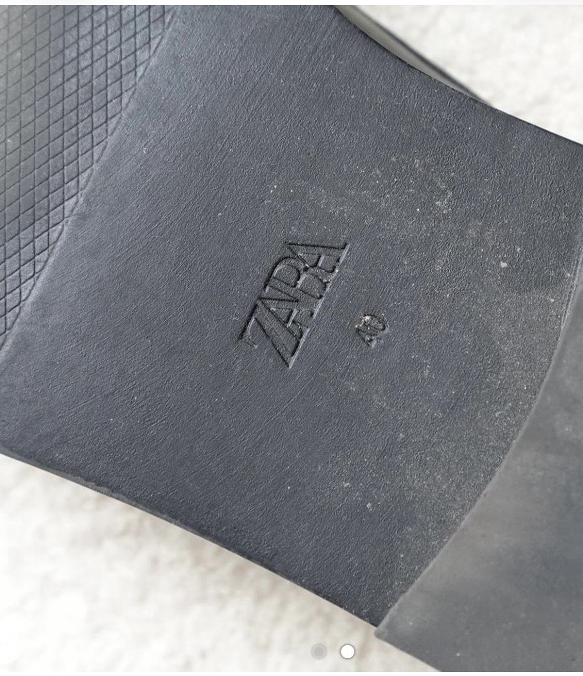 Black leather loafers with gold buckle – size 40 (women’s 9-9.5 US size shoe).
