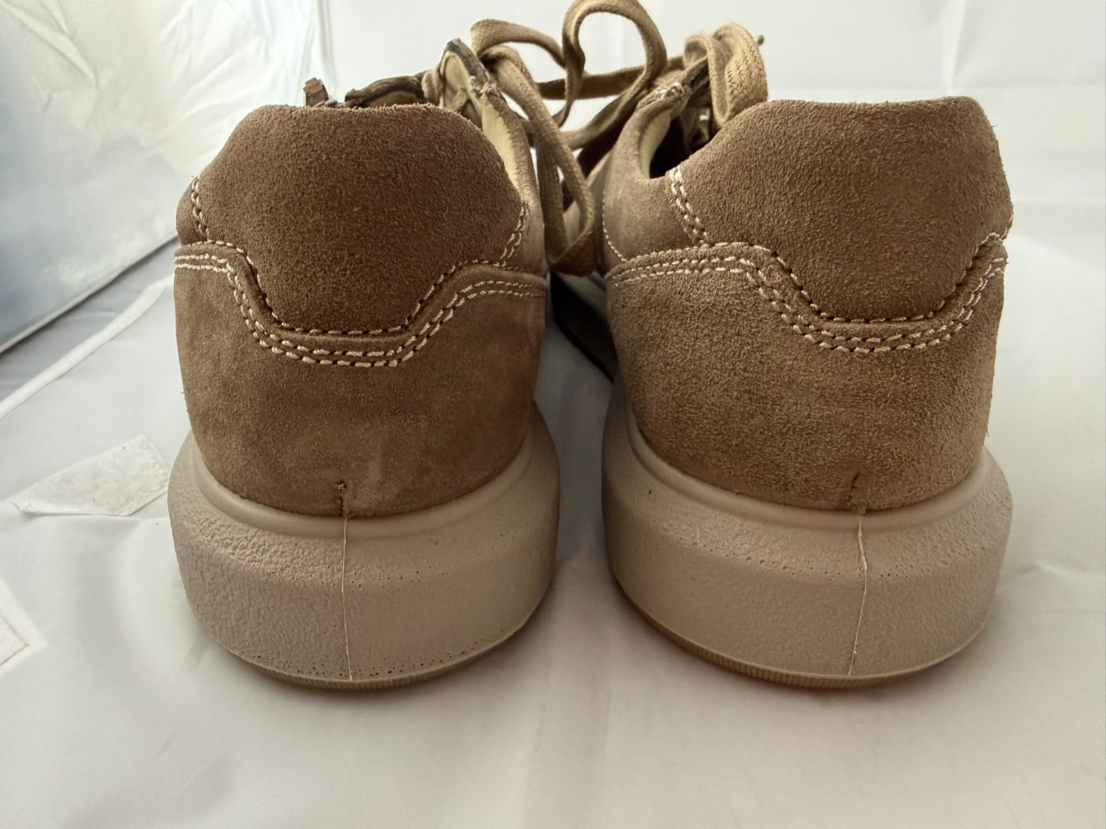 Ara Women’s Fabio Sneaker – Beige Suede, Size Women 10 NEW