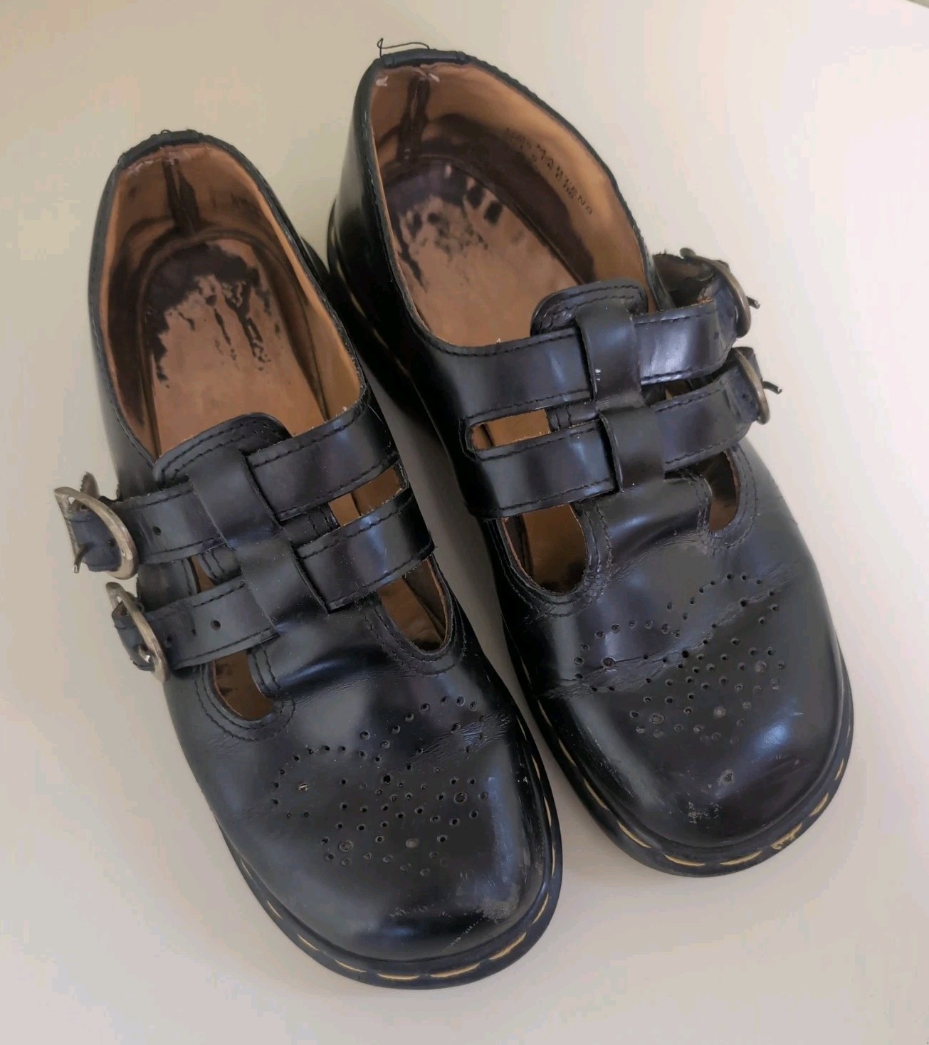 Dr Martens Women’s 5US 8065 Mary Jane Shoe 12916 Smooth Black Leather