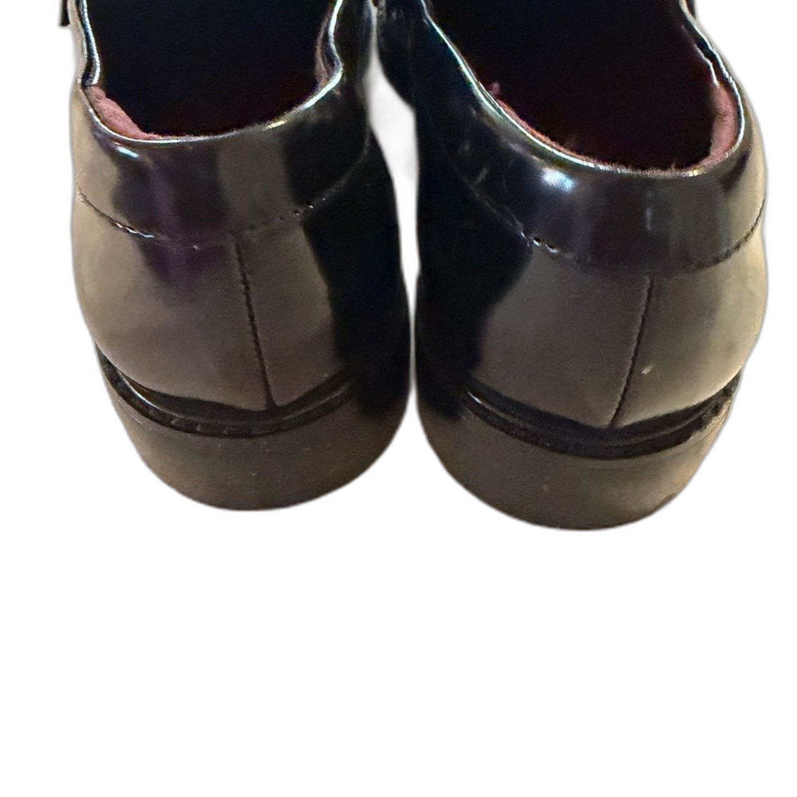 NWOT Franco Sarto Fringe Patent Leather Loafers Alonzo Sz 9 Gorgeous