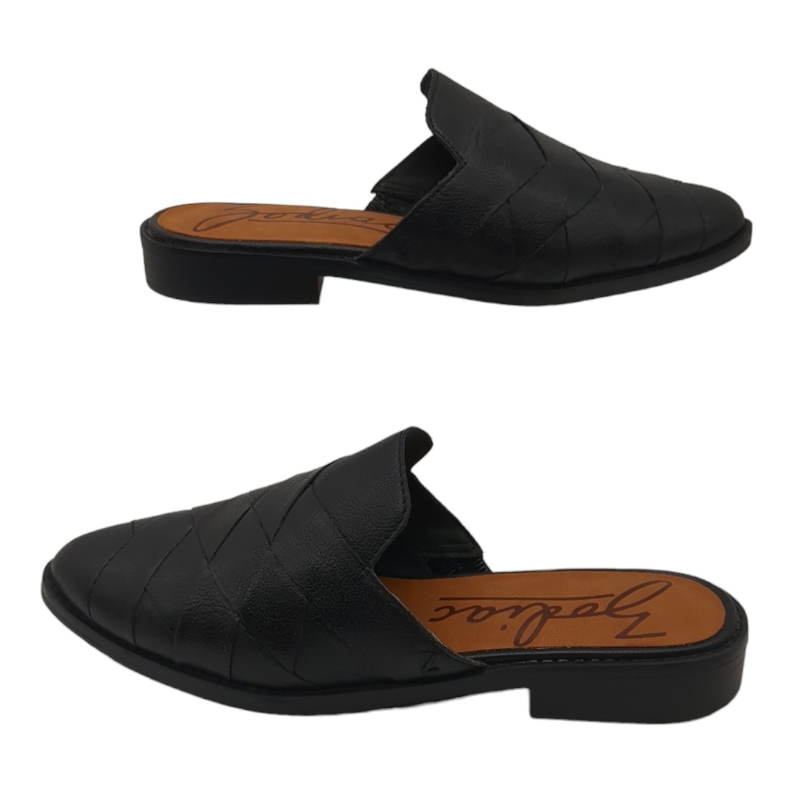 Zodiac Womens Hendrix-Mule Black Faux Leathe Mules Shoes 9.5 Medium (B,M)