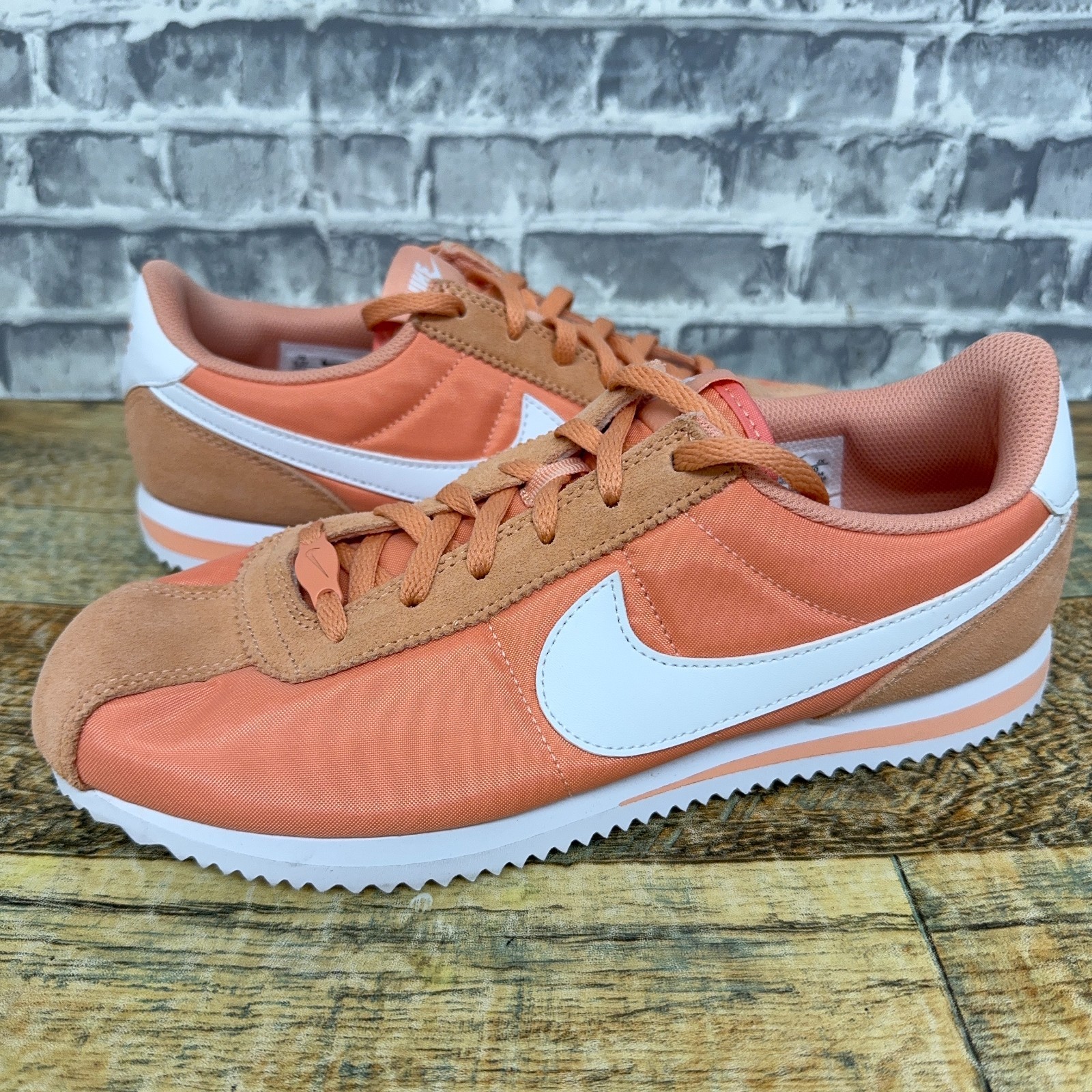 Nike Cortez Low TXT Apricot Orange White IF1615-800 Youth Size 6.5Y / Womens 8