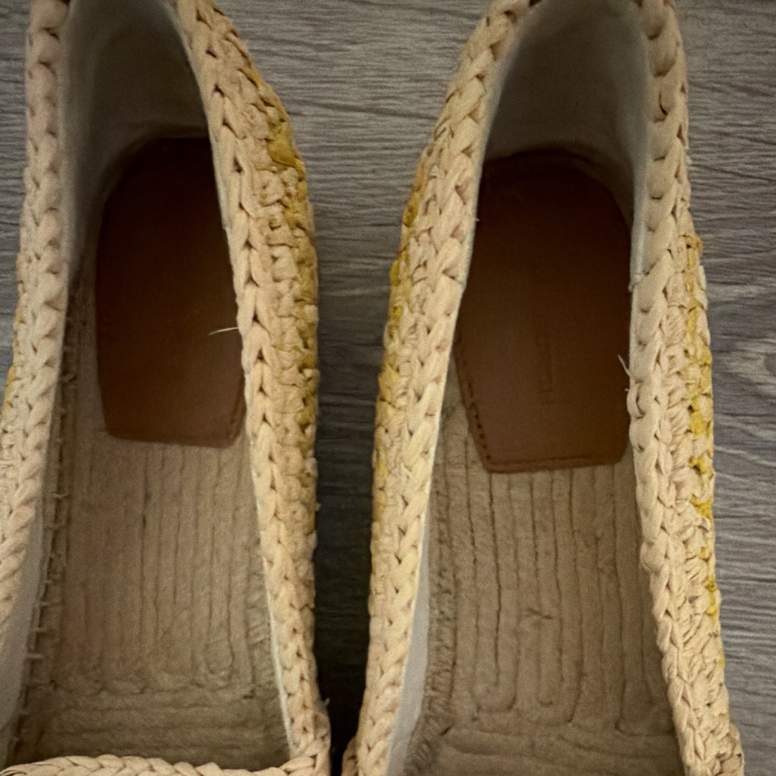 Tory Burch Women’s Slip-On Flat Woven Colorblock Round Toe Logo US 11