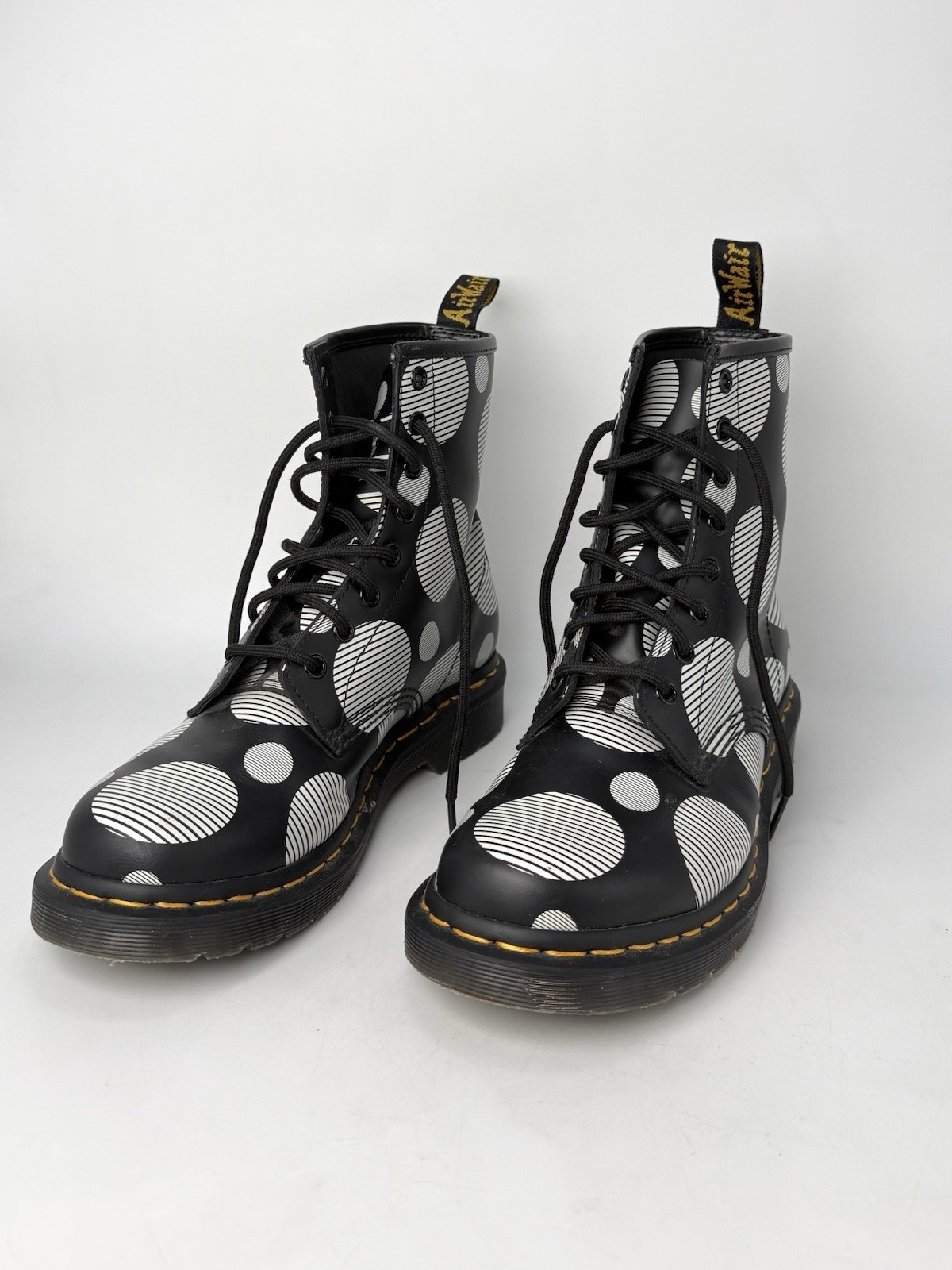 Dr Marten Jaden Polka Dot Platform Boots Women’s Size 8 (B-928)