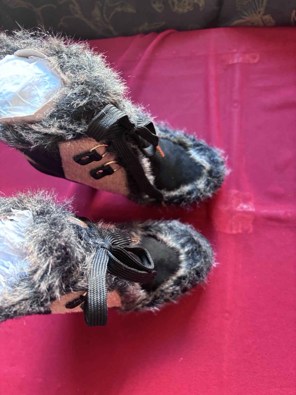 Irregular Choice Apple Turnover Black & Tan Boots New In Box Size EU37 US6.5