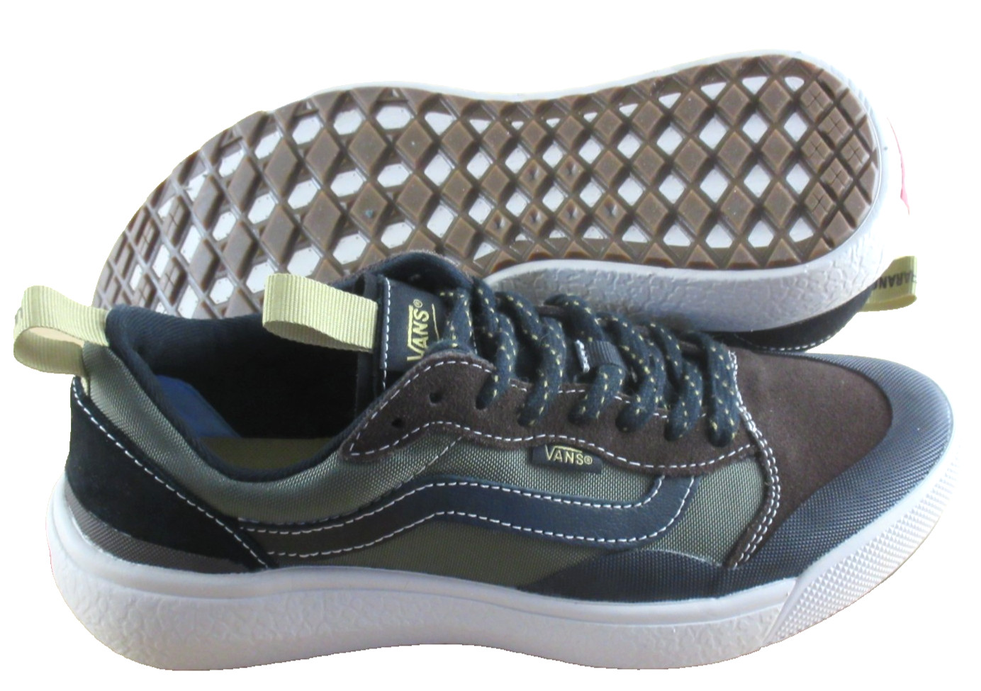 Vans Women’s UltraRange Exo SE Black Olive Green Brown Trail Shoes Size 8 NIB