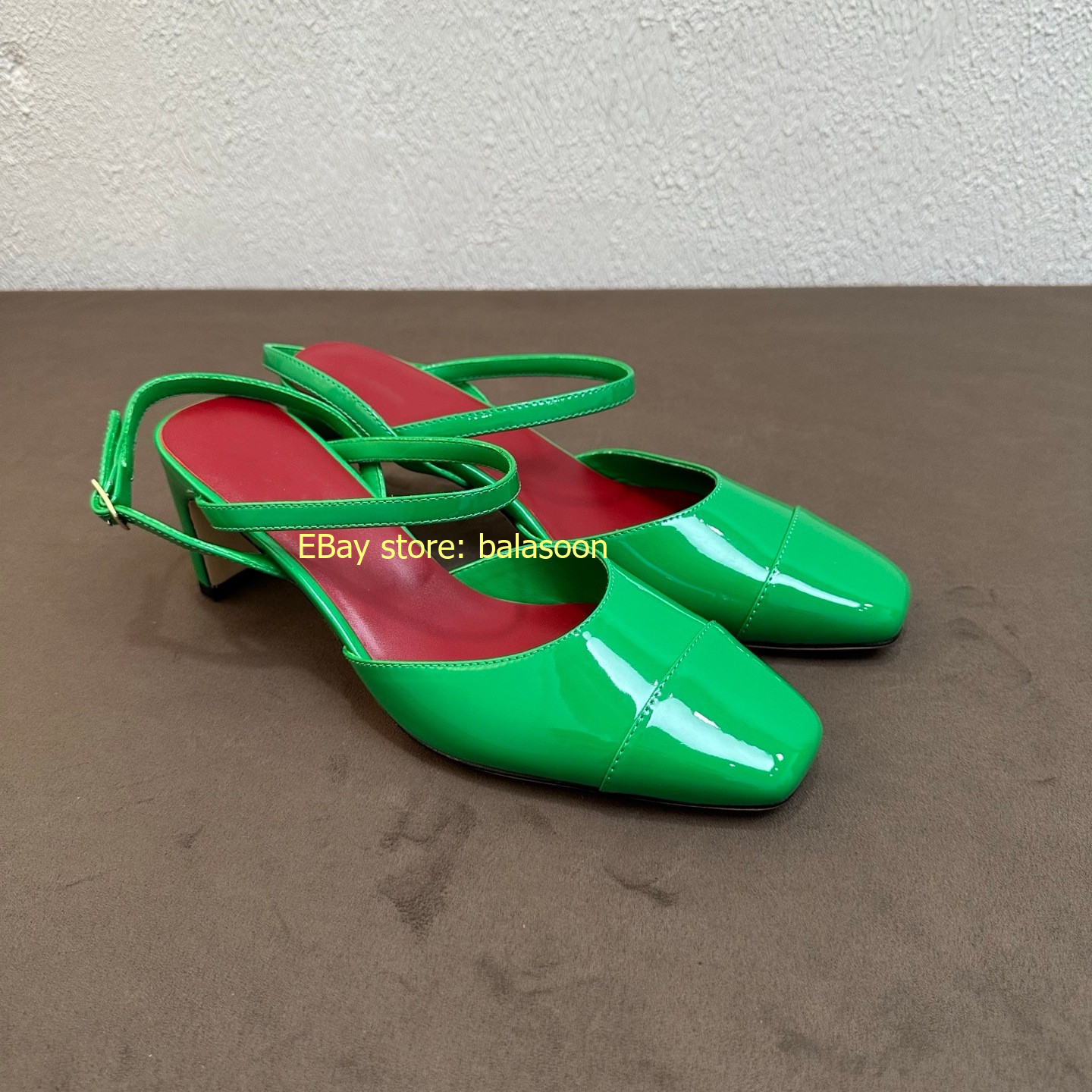 Summer 2026 Square Head Dopamine Mary Jane High-Heeled Sandals Thick-Heeled