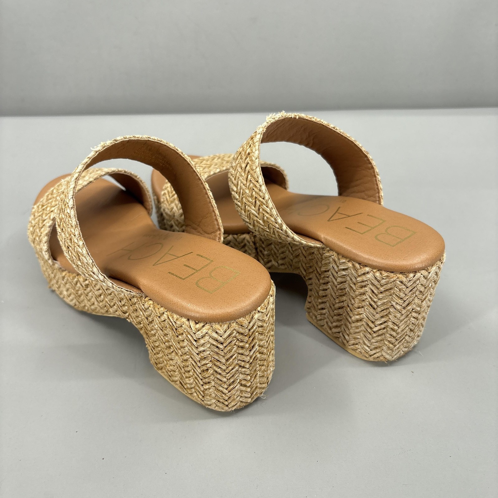 Beach By Matisse Sandals Shoes Womens Size 9 Beige Ocean Ave Platform Slide
