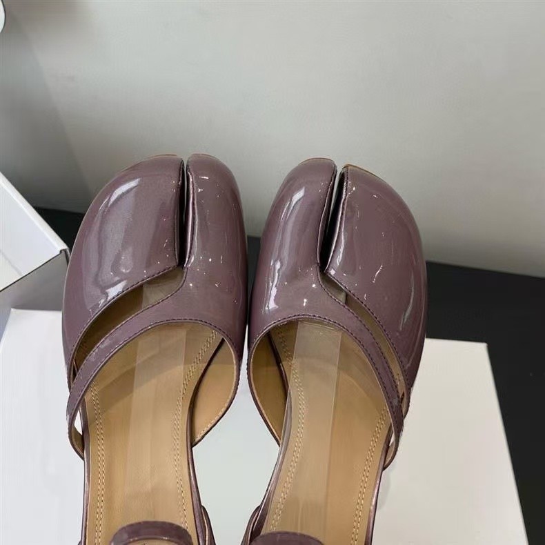 Women’s Margiela New tabi Open toed Irregular Strap High Heels 8.5cm