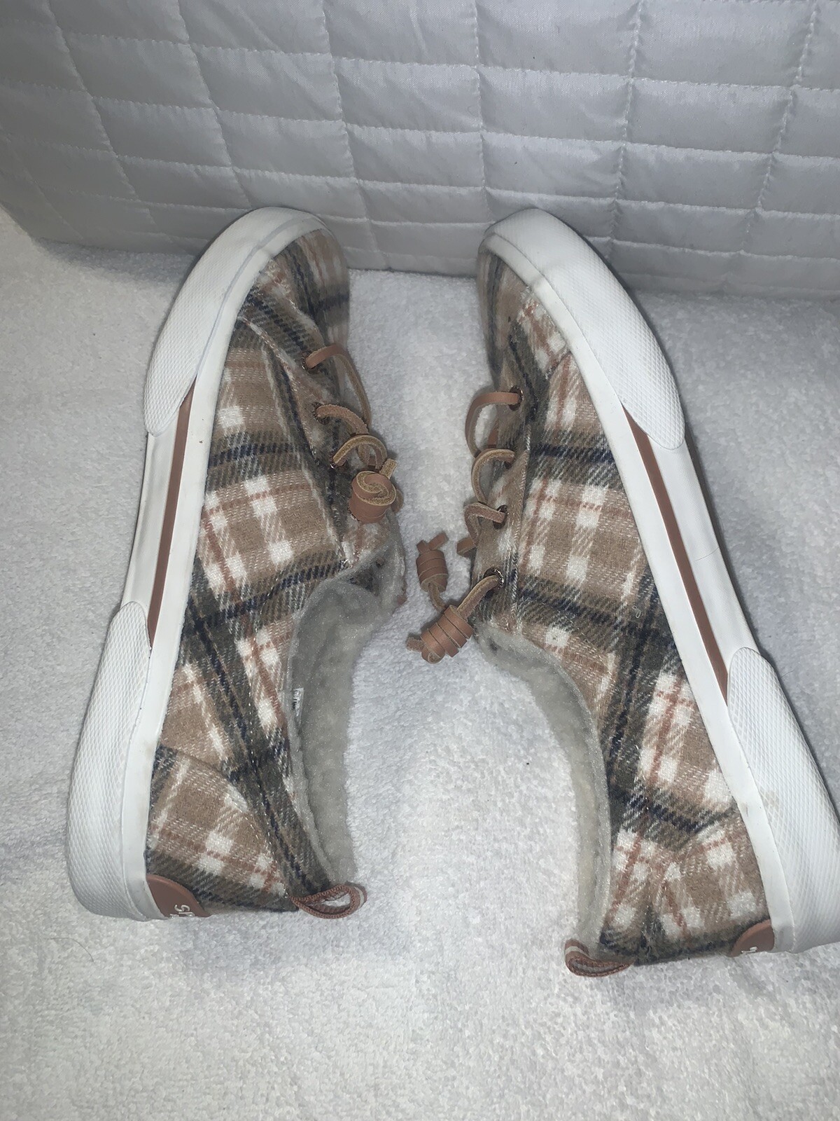 Sperry Women’s Pier Wave LTT Teddy Wool Ivory Multi NWT Sz-8.5 NWOB
