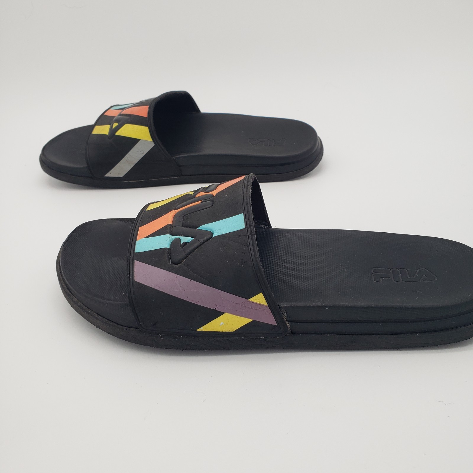 Fila Drifter Lux Stripe Slide Sandals Women’s Size 7