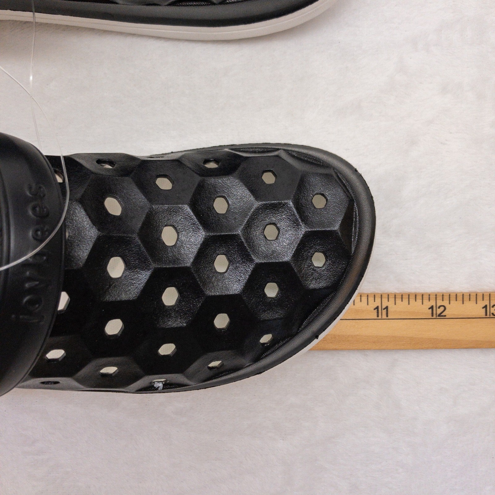 Joybees Varsity Clogs Womens Size 8 Black White Two Tone EVA Slip On New