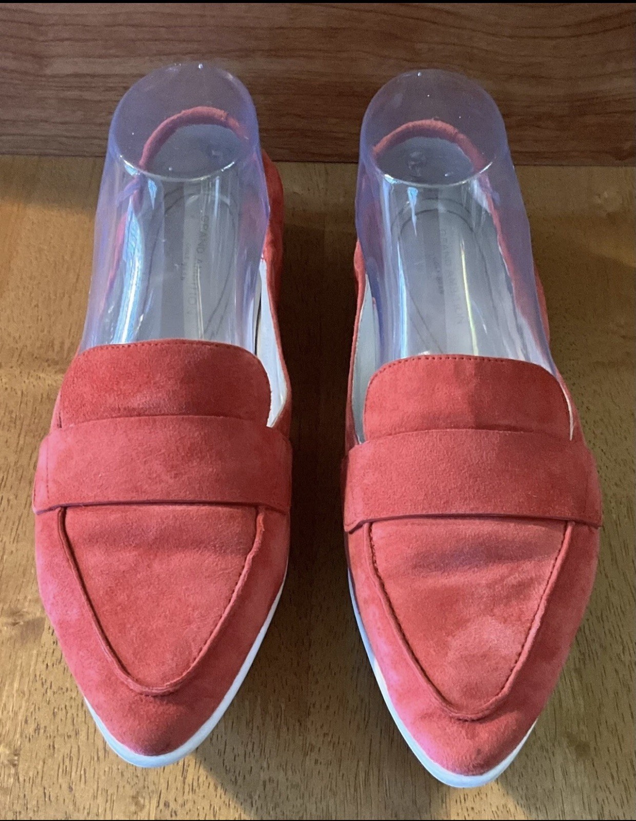 Cole Haan Women’s Grand Ambition Amador Red Suede Slip On Flats W21889 Size 7.5B