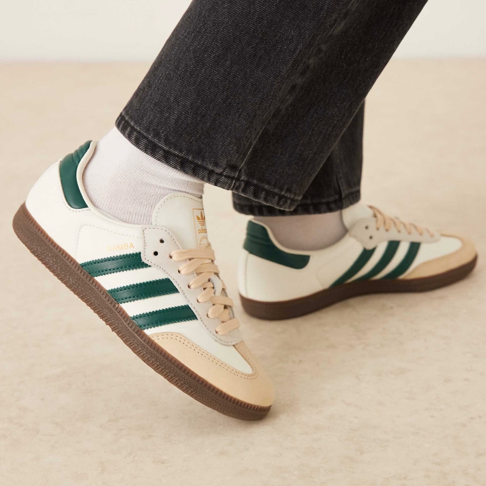 Adidas Samba OG W – White Green / JR8843 / Womens Size 6-10 Sneakers Shoes
