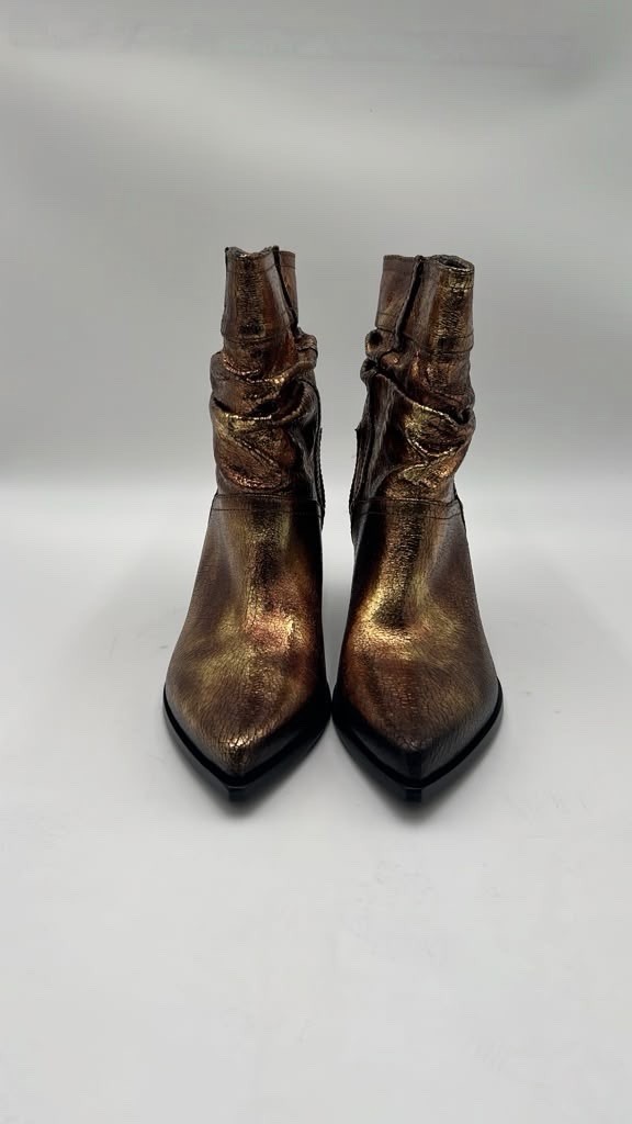 Women’s Vince Camuto Elektra Booties Bronzo leather Size 7.5M