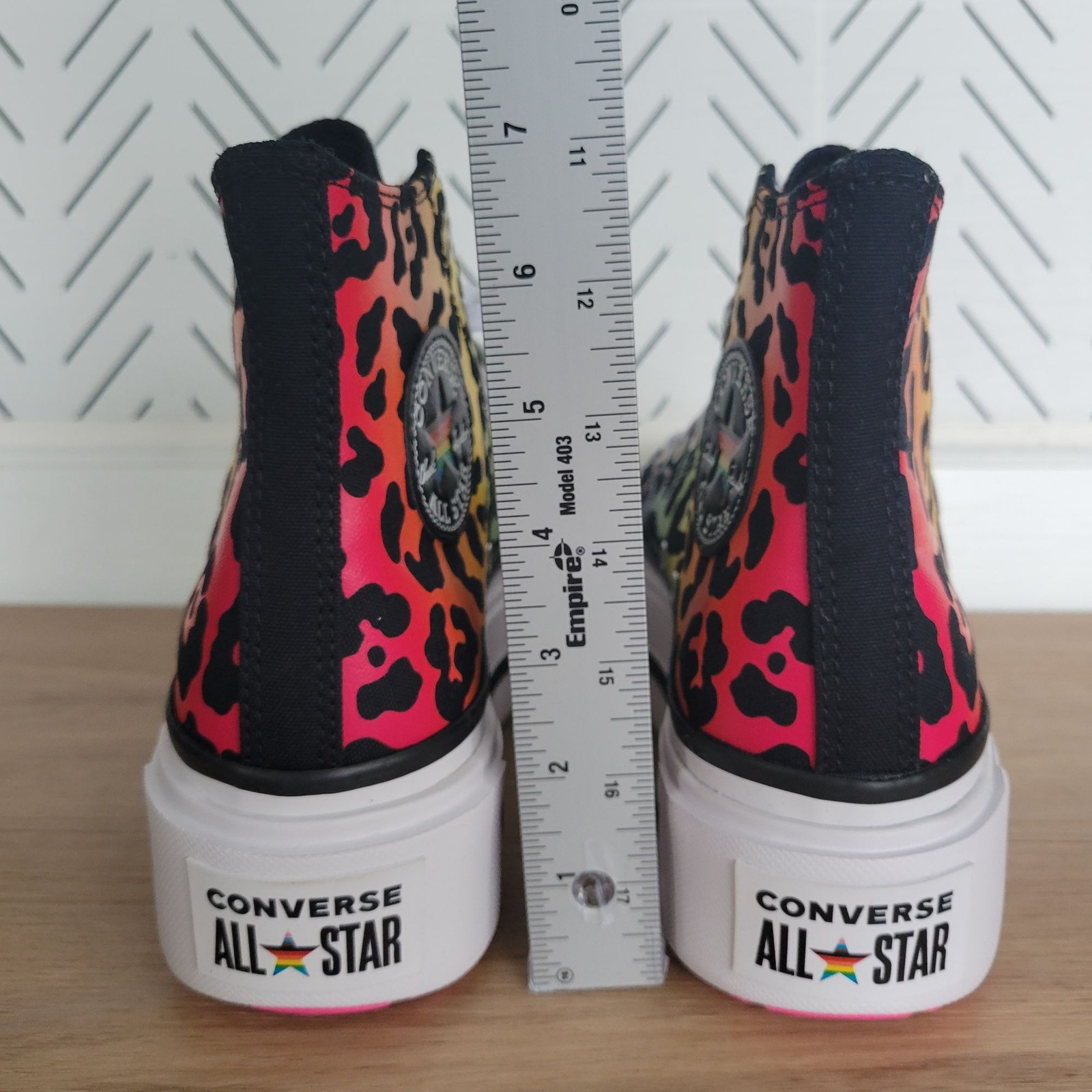 Converse Chuck Taylor All Star Platform Pride Sz 7.5 Women Shoes Leopard A15782C