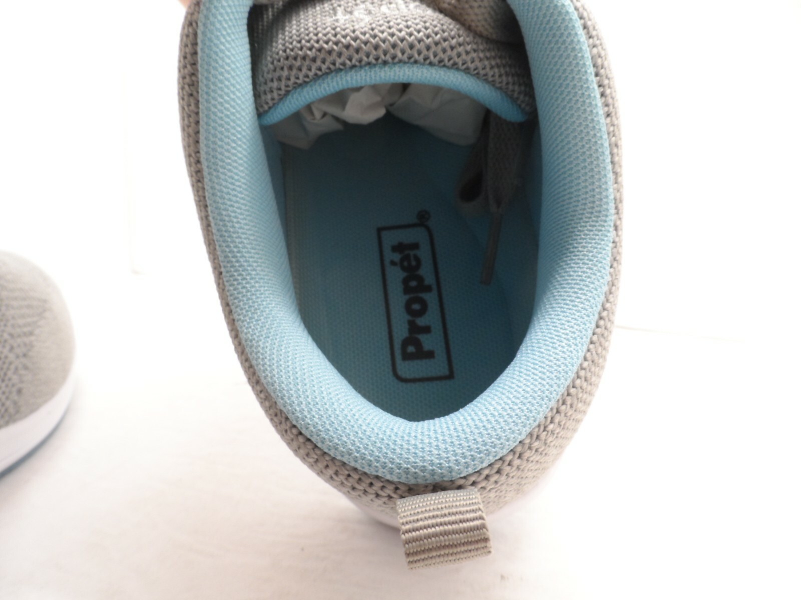 Propet Women’s Washable Walker Evolution Shoe WCS012M Light Gray/Light Blue 9D