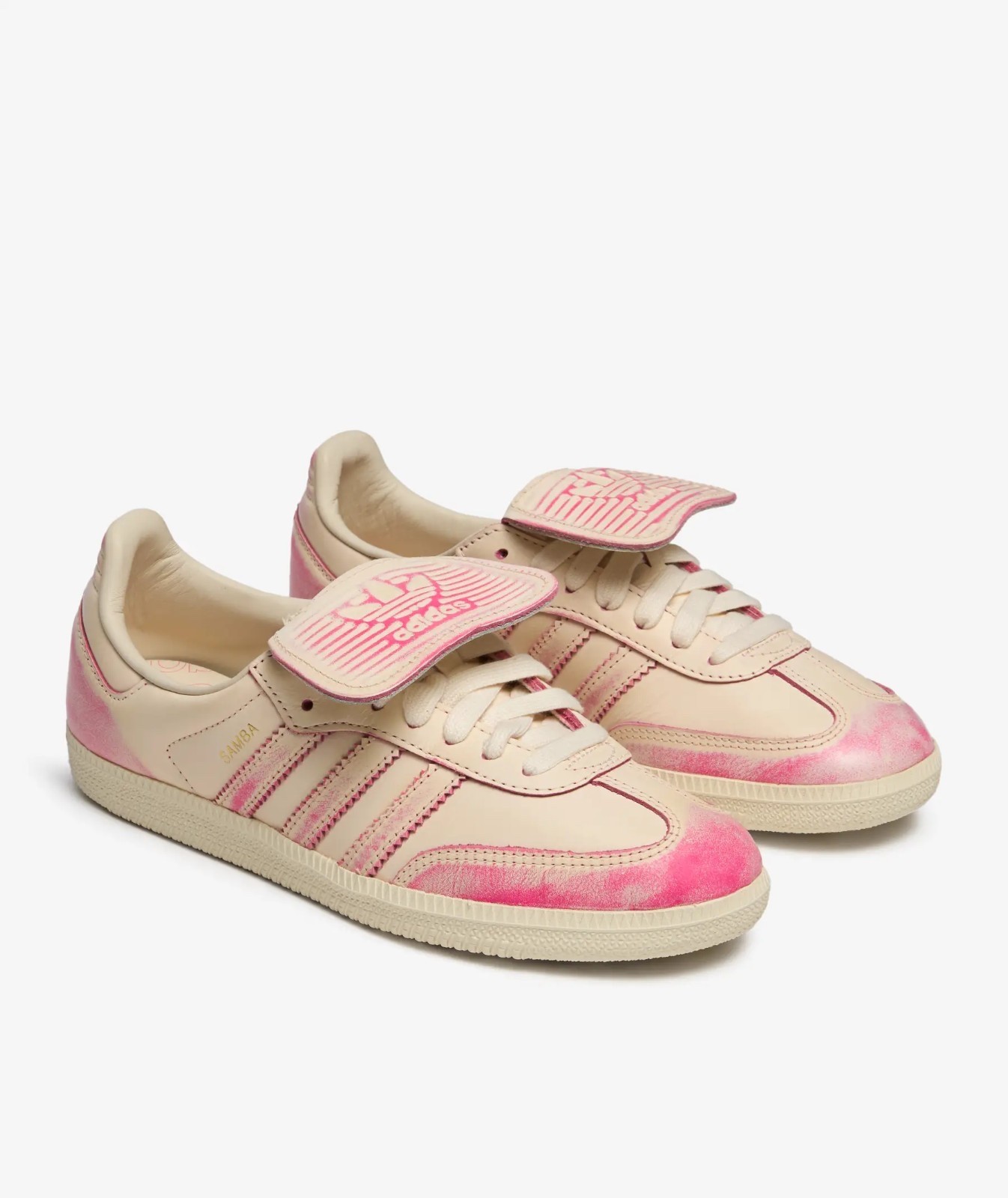 Adidas Originals Samba LT SZ 8 Women’s Long Tongue JR5998 White Shock Pink
