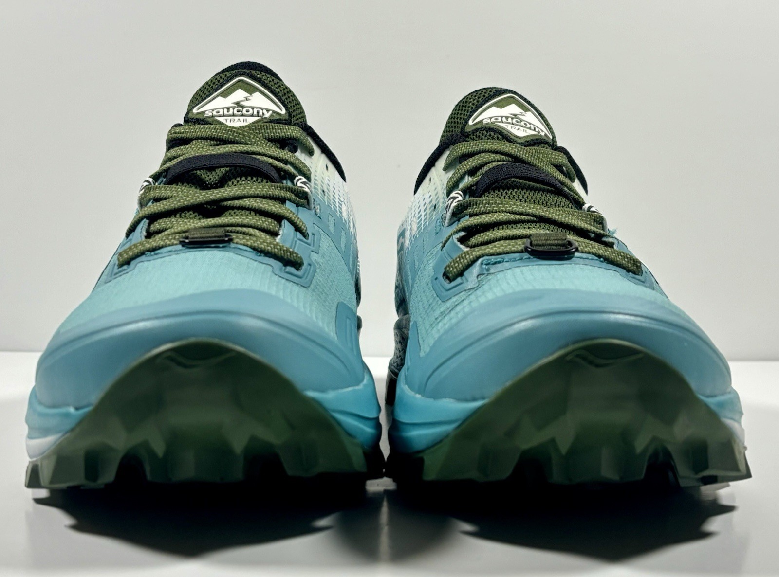 Saucony Peregrine 10 ST Trail Running EUC Women’s US 8.5 Blue Green S10568-25