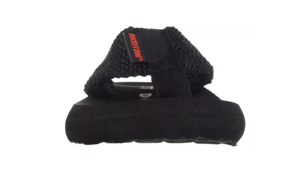 NEW WOMEN’S ROCKET DOG WEDGE FLIP FLOPS SANDAL BLACK FABRIC SIZE 6, 7, 8, 9, 10,