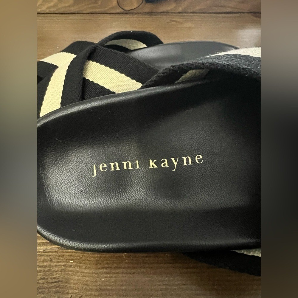 Jenni Kayne Crossover Made In Italy Slides Sandals Sz 36