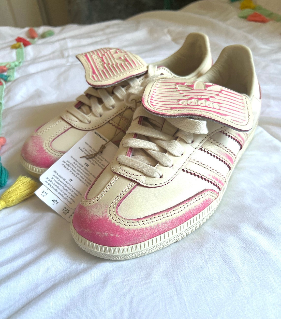 Adidas Samba LT Color Fade Cream Shock Pink Womens Shoes Size 5.5 NEW no Box