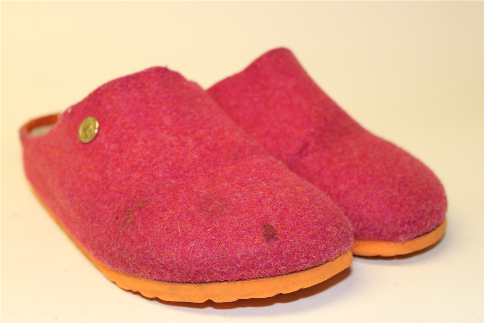 Birkenstock Germany Made Kaprun Happy Fuschia Womens US 6 EUR 37 Wool Felt Clogs