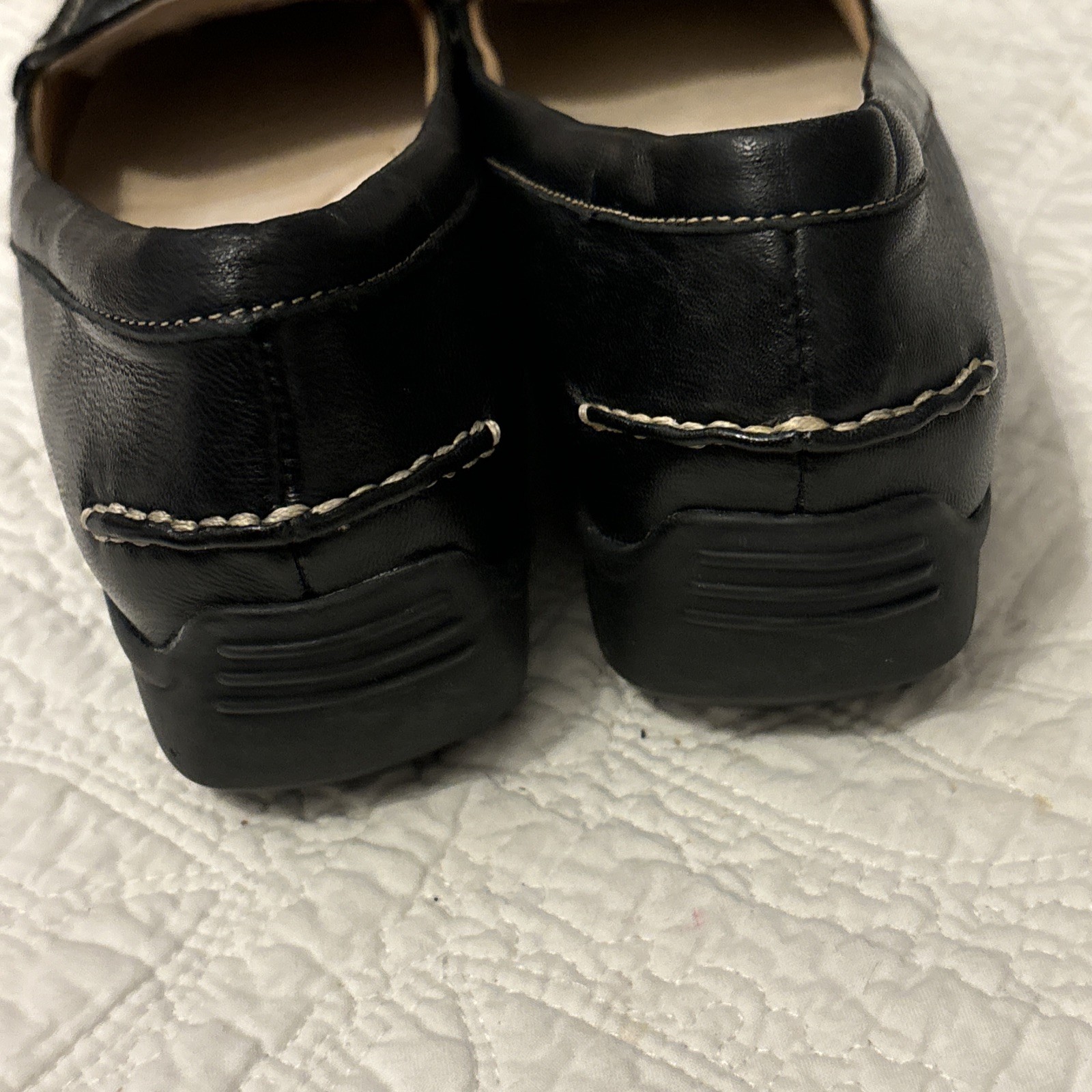 Trotters Women’s Loafers Size 10 N Black Leather Zane Flats
